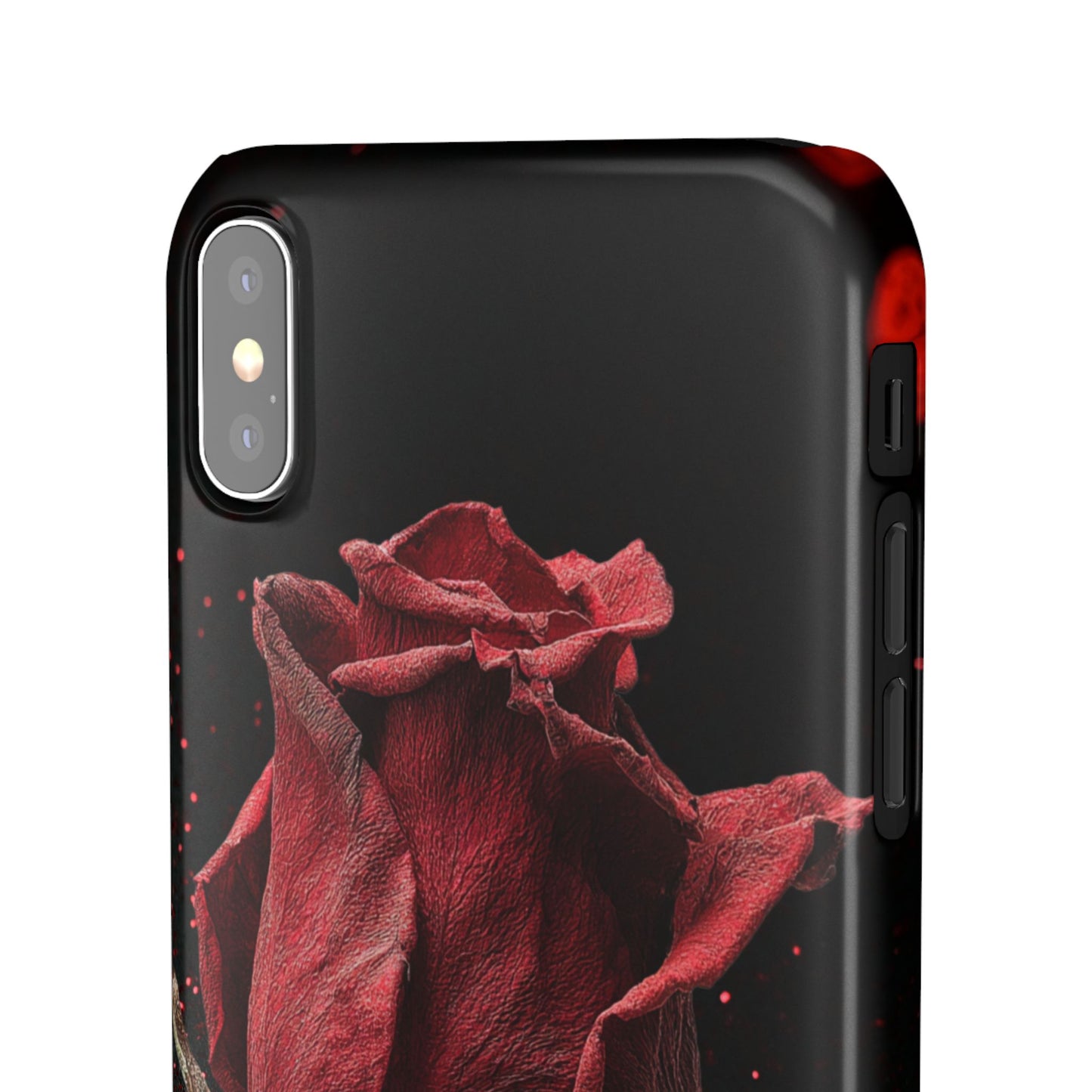 Romantic Rose Snap Case, Floral Phone Cover, Valentines Day Gift, Trendy Mobile Accessory, Heart Design Case, Elegant Phone Protector