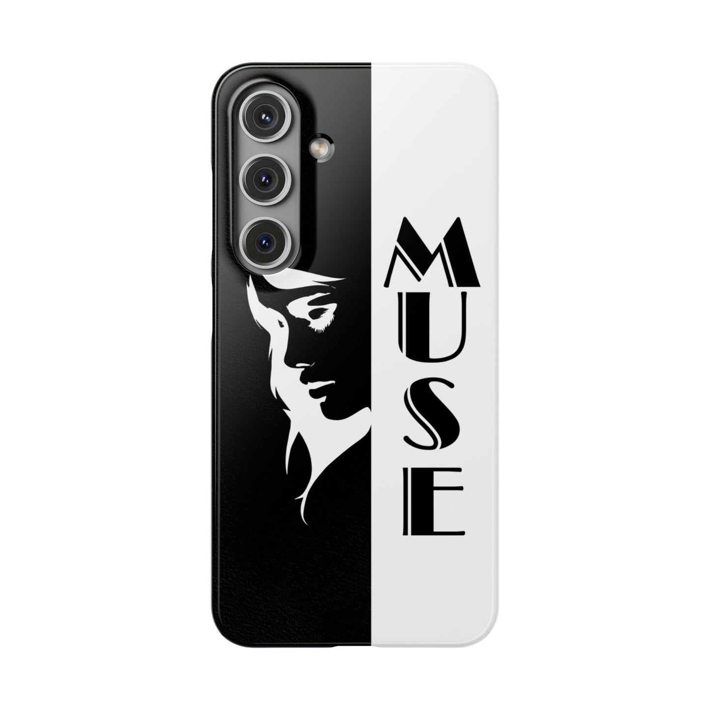Black And White Bold Muse Snap Case Cover for iPhone and Samsung