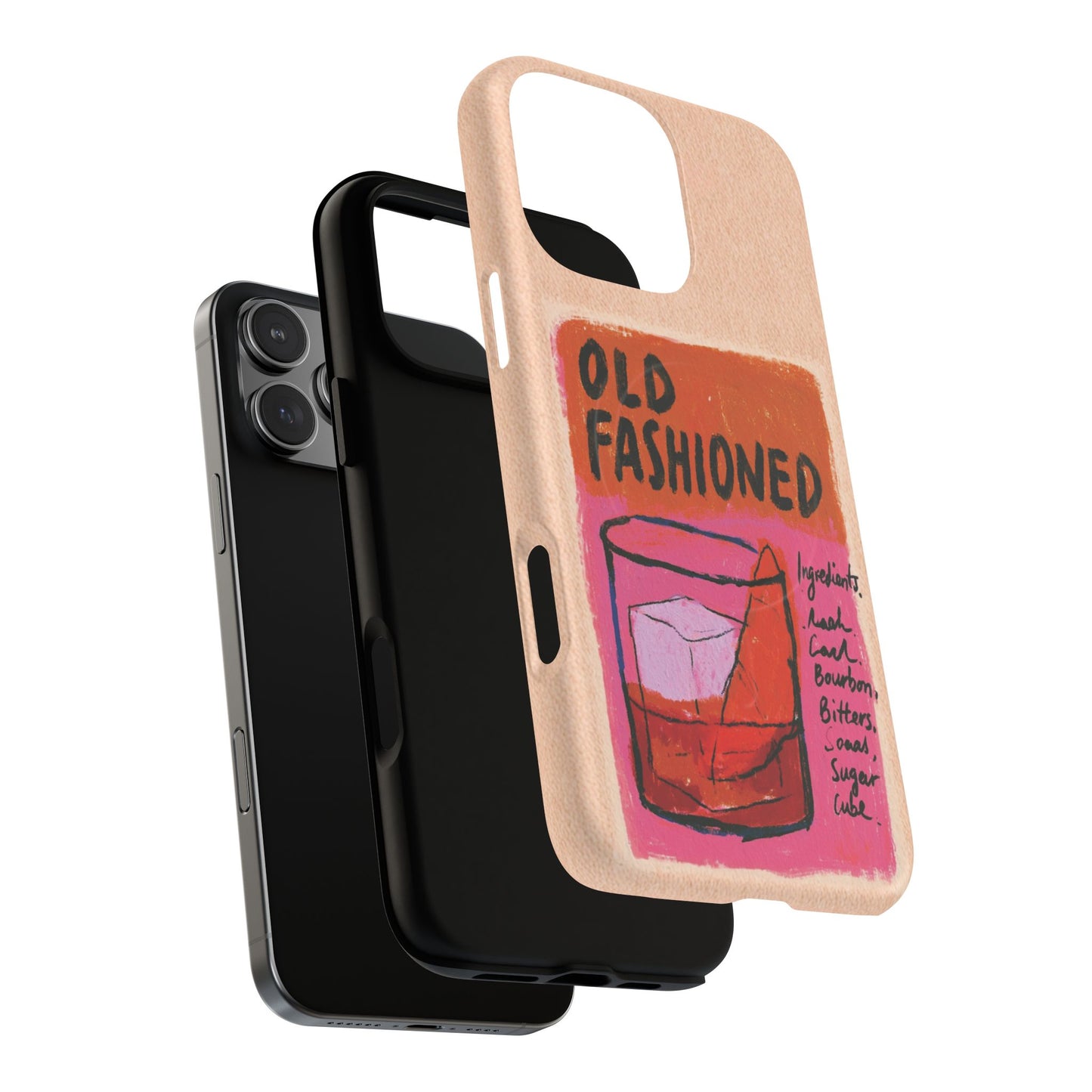 Old Fashioned Phone Case — Retro Cocktail iPhone Magnetic Case