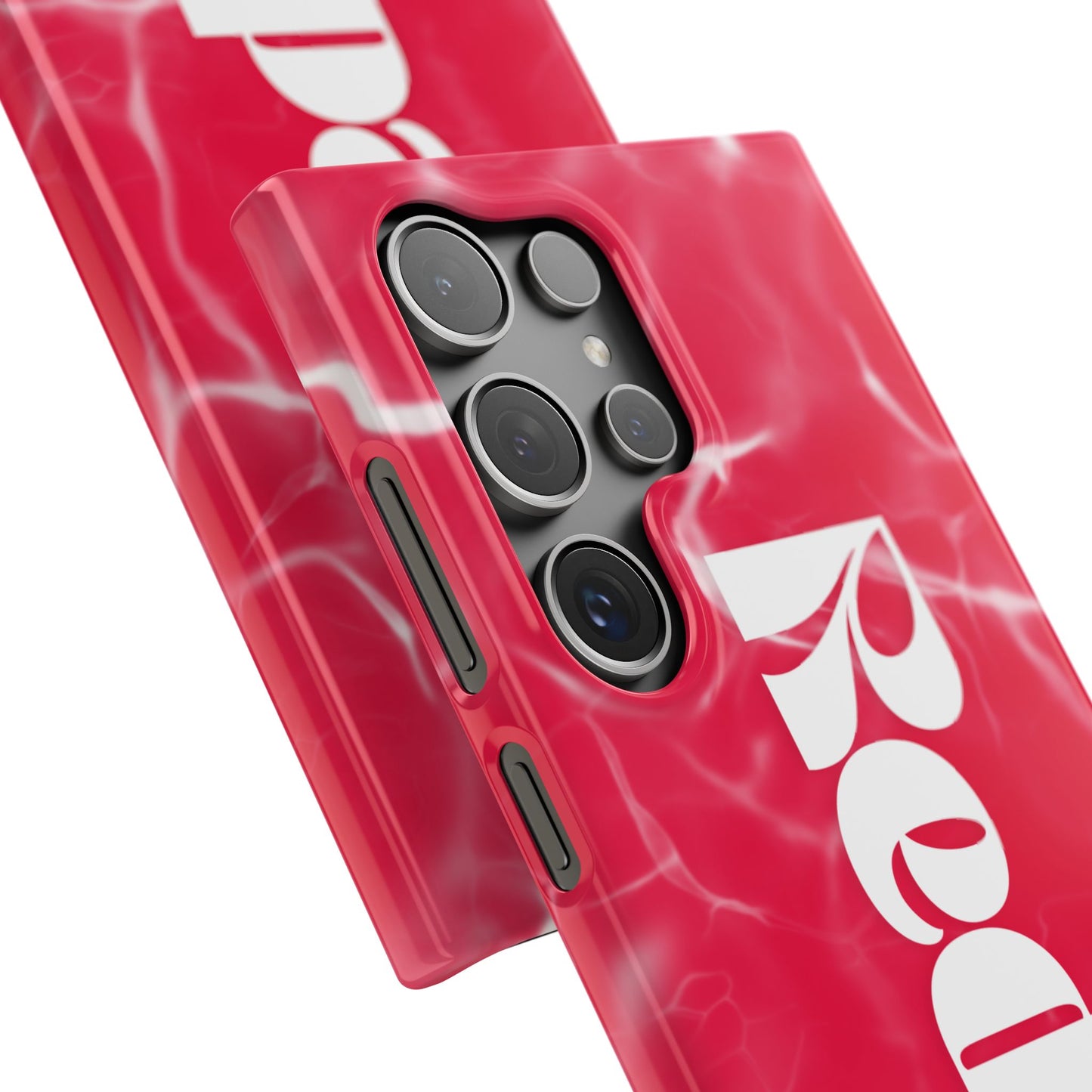 Vibrant Red Snap Case for iPhone, Trendy Phone Cover, Gift for Her, Summer Accessory, Stylish Tech Protection