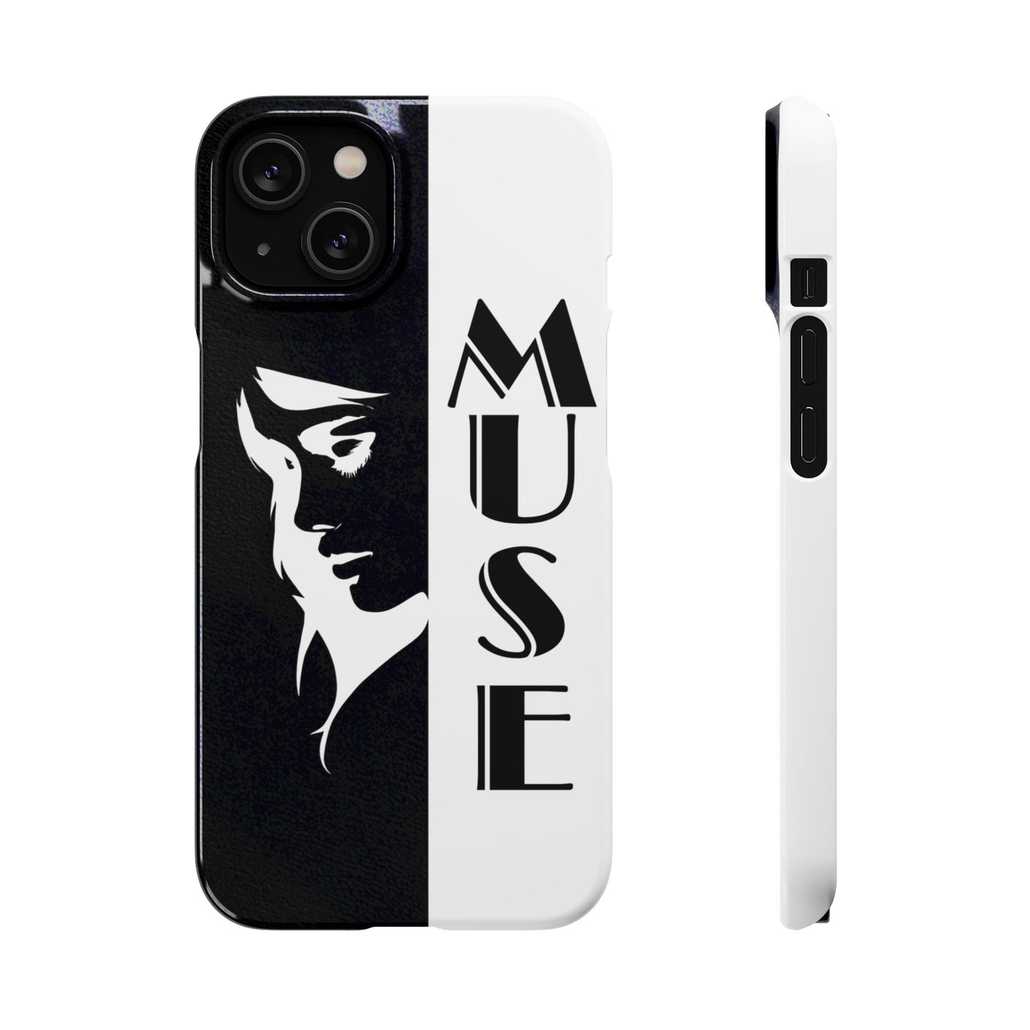 Black And White Bold Muse Snap Case Cover for iPhone and Samsung