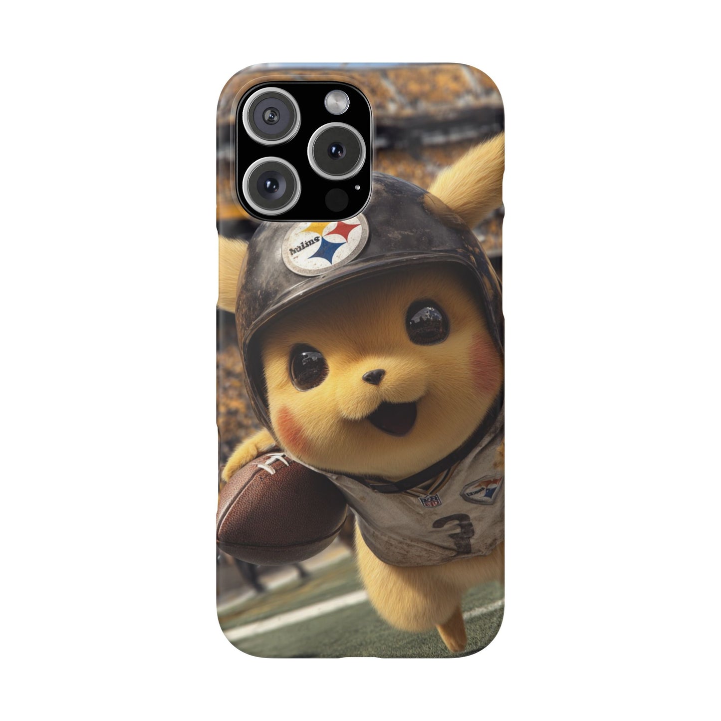 Fun Character Sports Snap Case, Phone Case, Fun Tech Accessory, Cute Gift for Gamers, Football Lovers, Kids.
