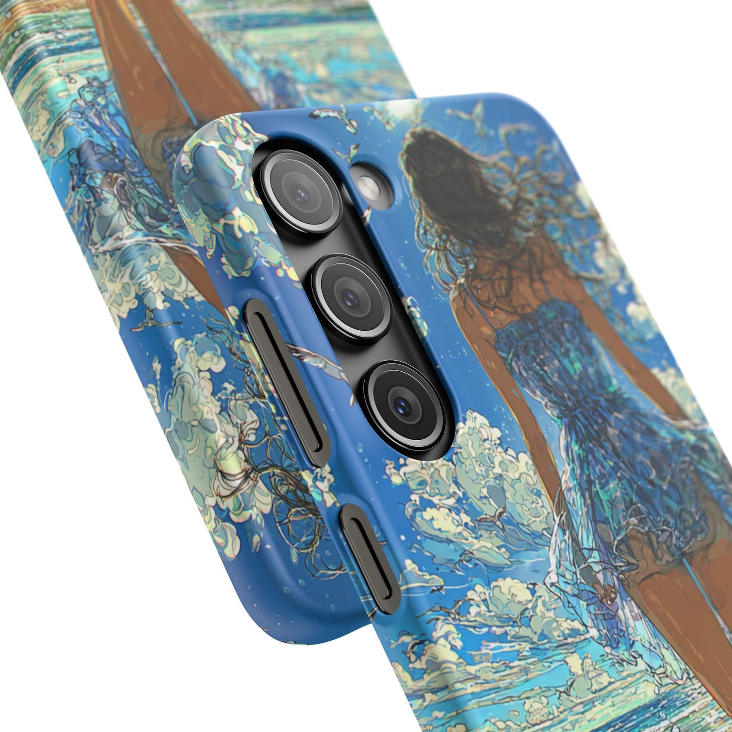 Summer Breeze Snap Case, Ocean Art Phone Cover, Beach Vibes Cell Case, Gift for Her, Custom Phone Accessory