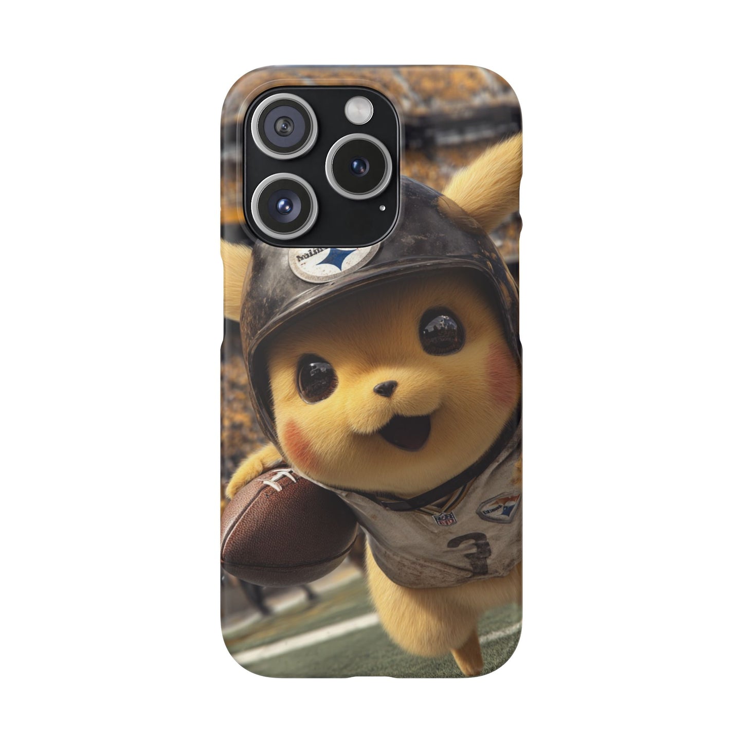 Fun Character Sports Snap Case, Phone Case, Fun Tech Accessory, Cute Gift for Gamers, Football Lovers, Kids.