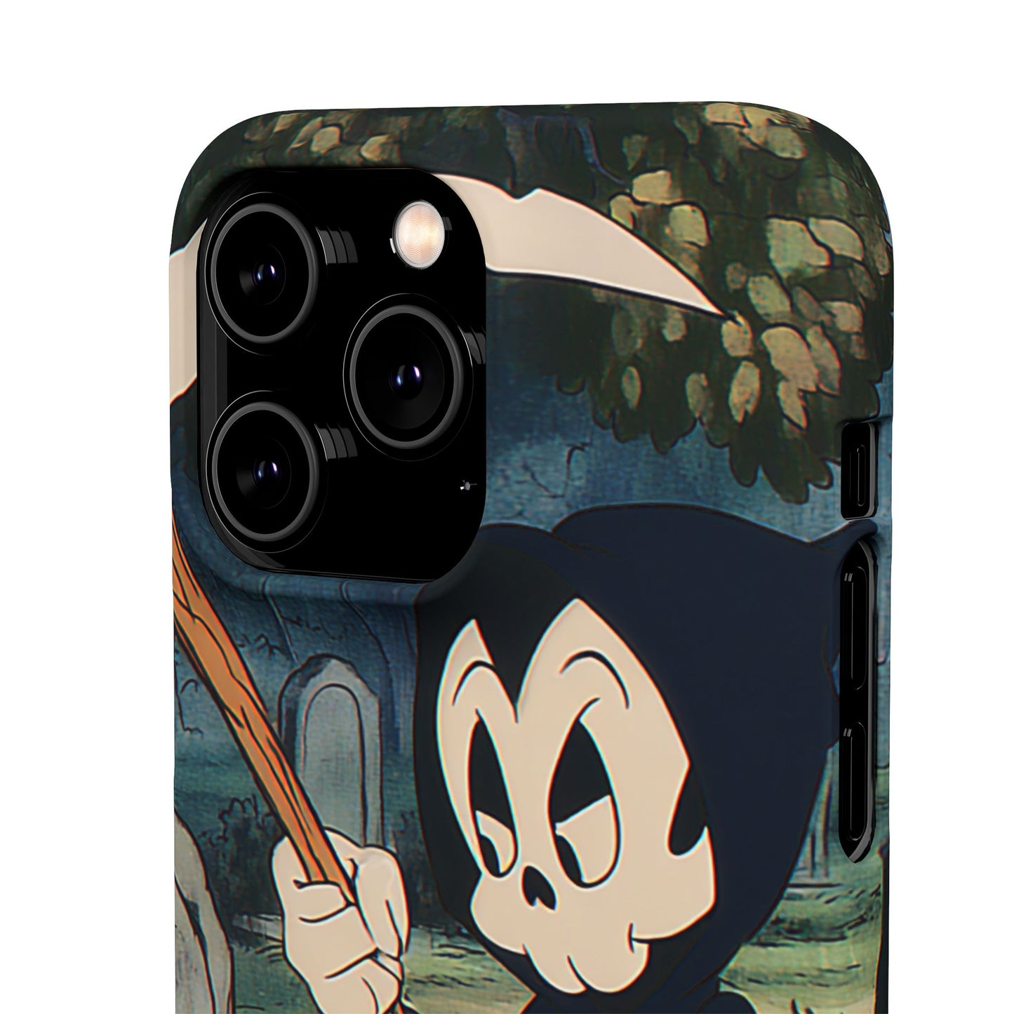 Grim Reaper Snap Case, Halloween Phone Case, Cute Death Phone Cover, Spooky Accessories, Unique Phone Protector