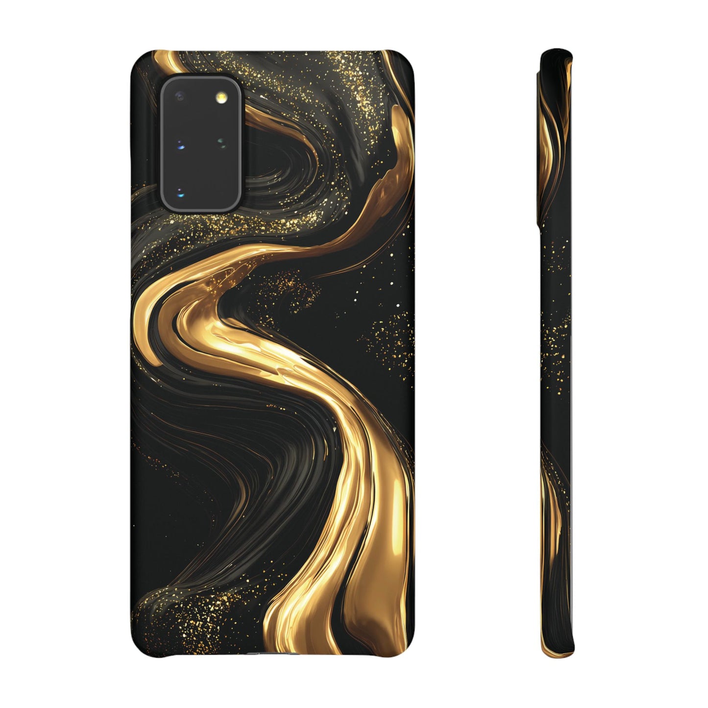Elegant Gold Swirl Snap Case - Stylish Phone Cover, Modern Accessory, Gift for Her, Luxe Phone Case, Trendy Decor