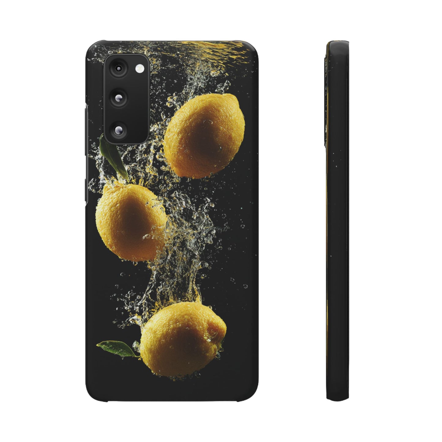 Lemon Splash Phone Case - Vibrant Snap Case, Fruit Lover Gift, Summer Vibes, Kitchen Decor, Unique Phone Accessories