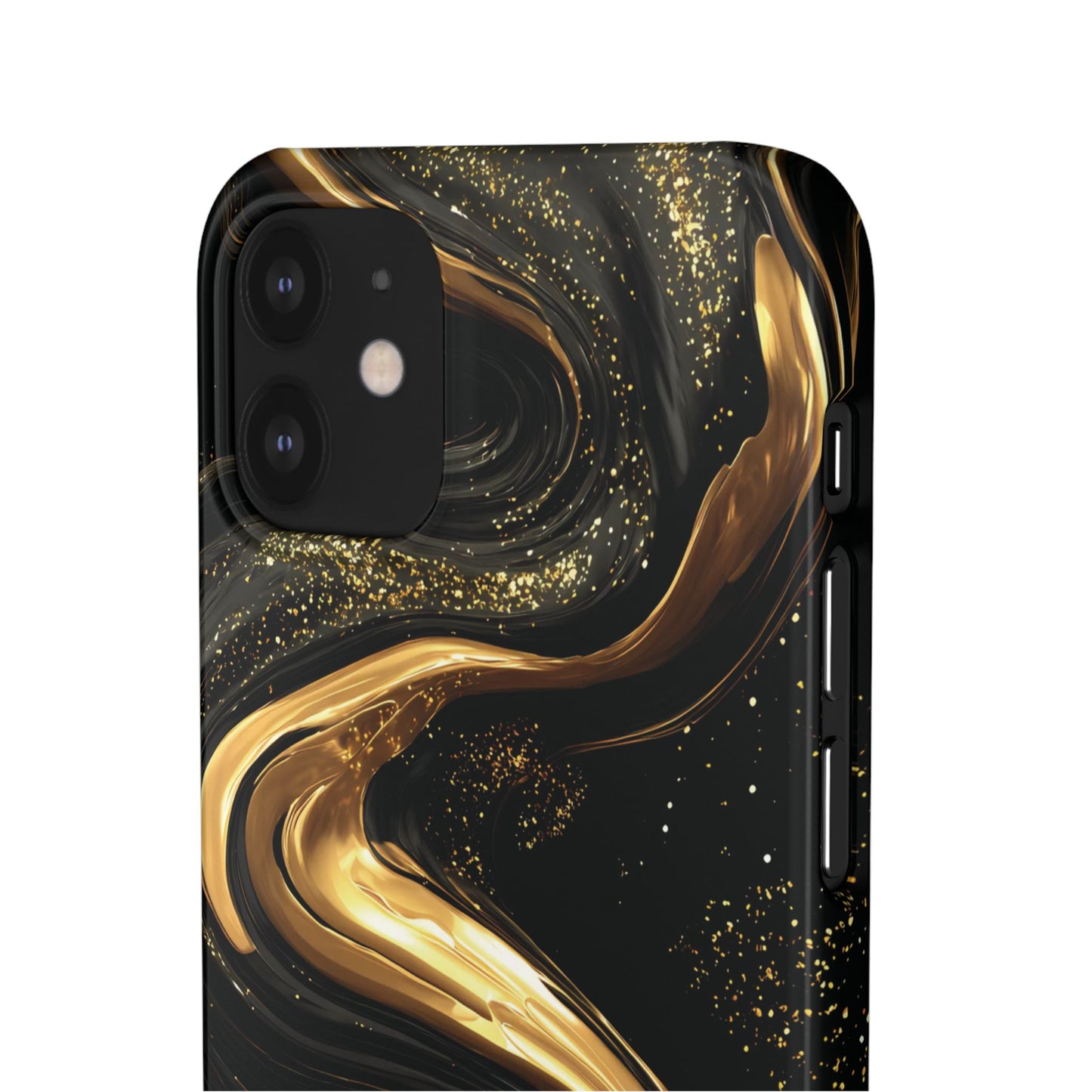 Elegant Gold Swirl Snap Case - Stylish Phone Cover, Modern Accessory, Gift for Her, Luxe Phone Case, Trendy Decor