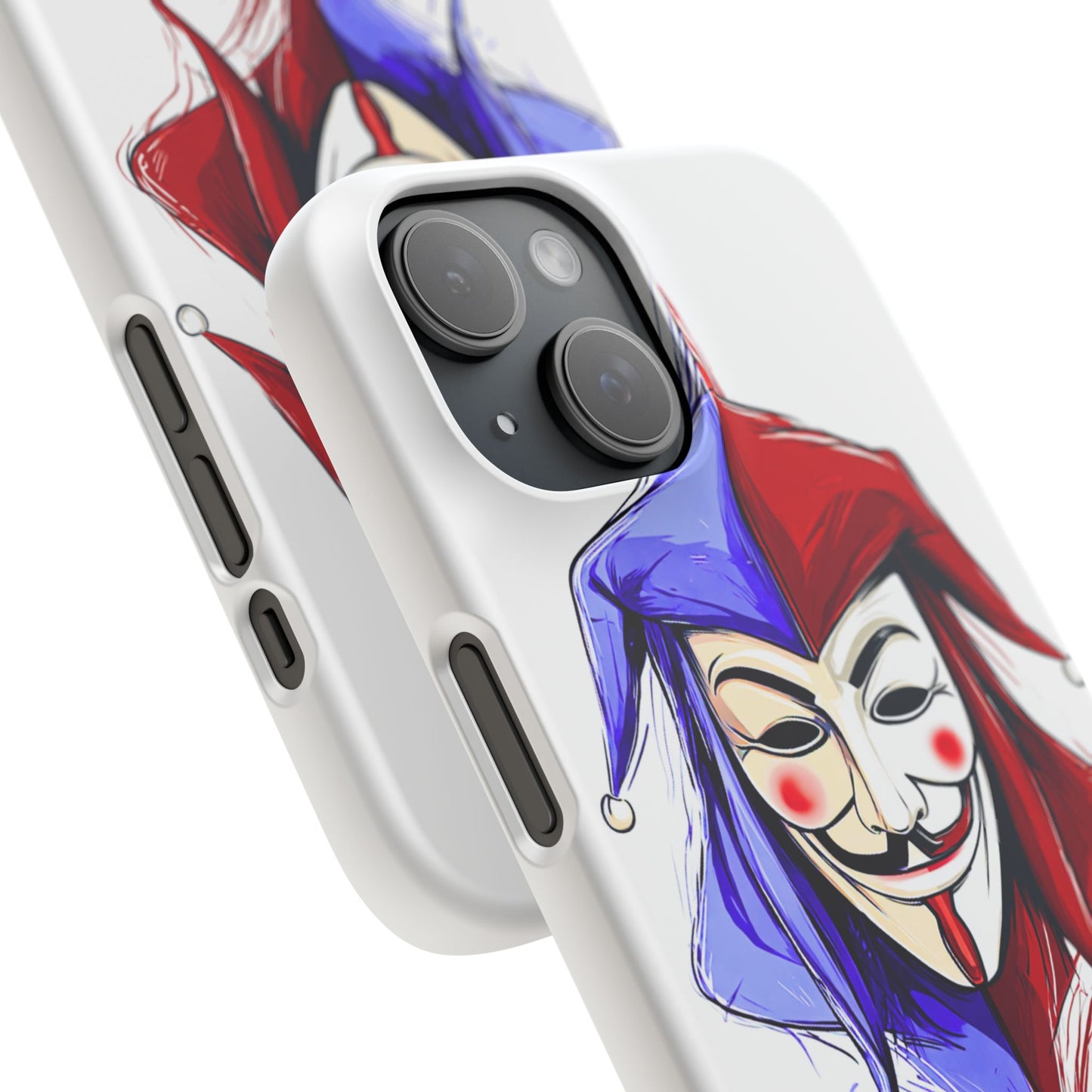 Joker & Anonimous Reunited Guy Fawkes Art Snap Case and Protective Phone Cover For iPhone and Samsung
