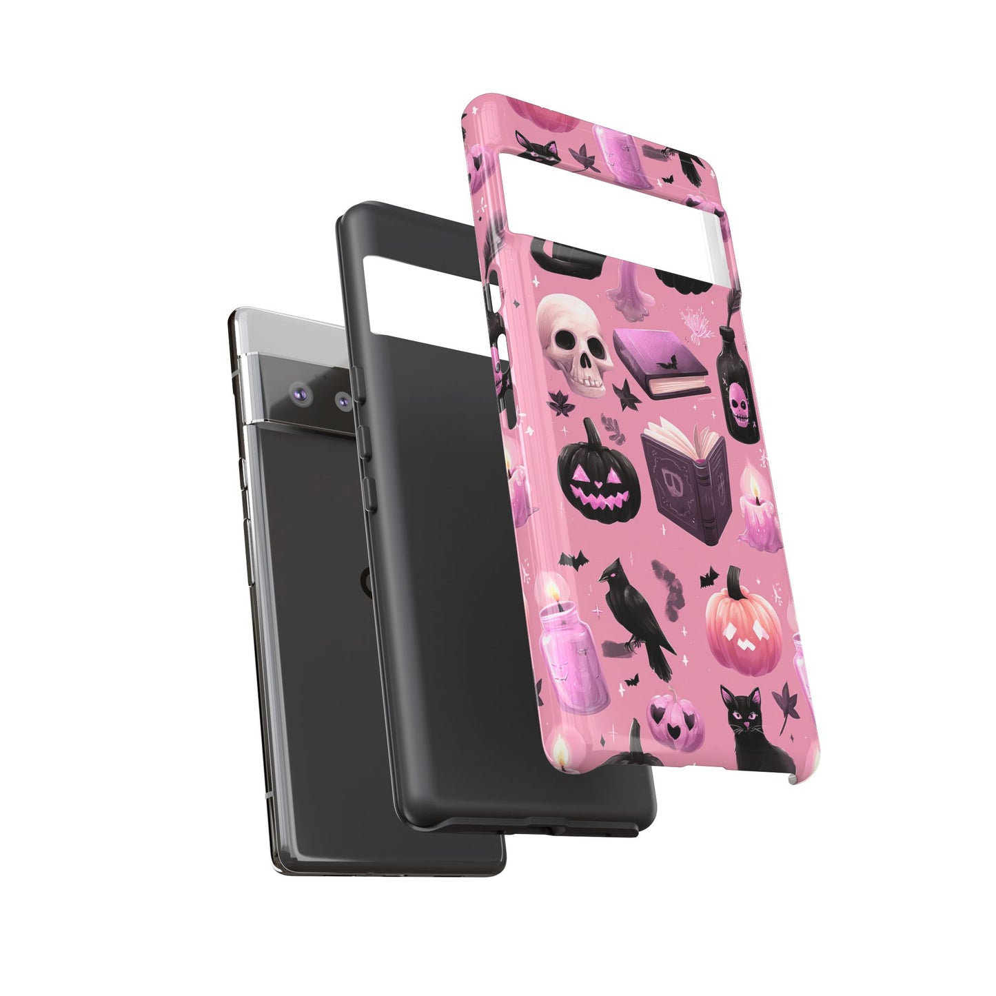 Spooky Phone Case - Halloween Design, Cute Costume Accessory, Fall Decor, Gift for Cat Lovers, Witchy Vibes, Trick or Treat