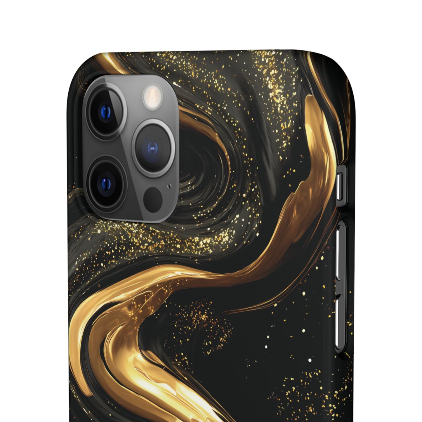 Elegant Gold Swirl Snap Case - Stylish Phone Cover, Modern Accessory, Gift for Her, Luxe Phone Case, Trendy Decor