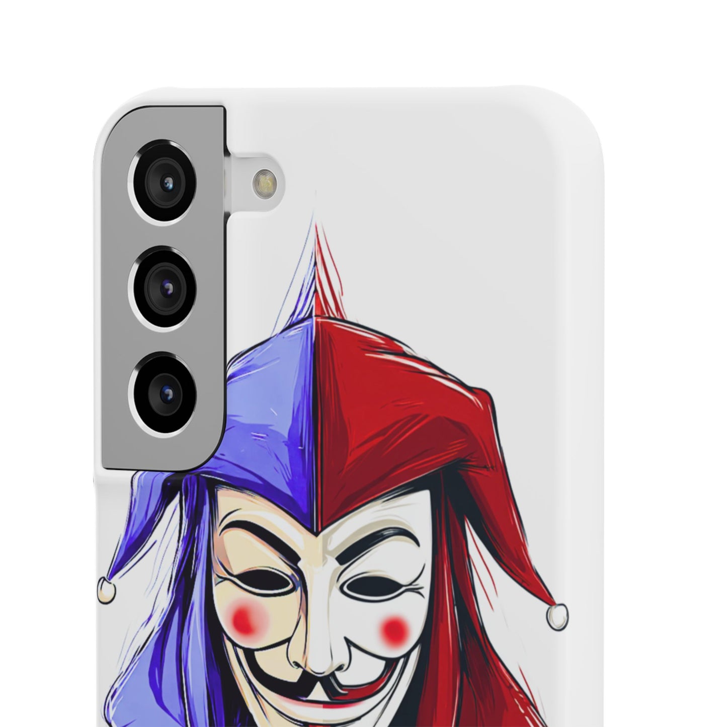 Joker & Anonimous Reunited Guy Fawkes Art Snap Case and Protective Phone Cover For iPhone and Samsung