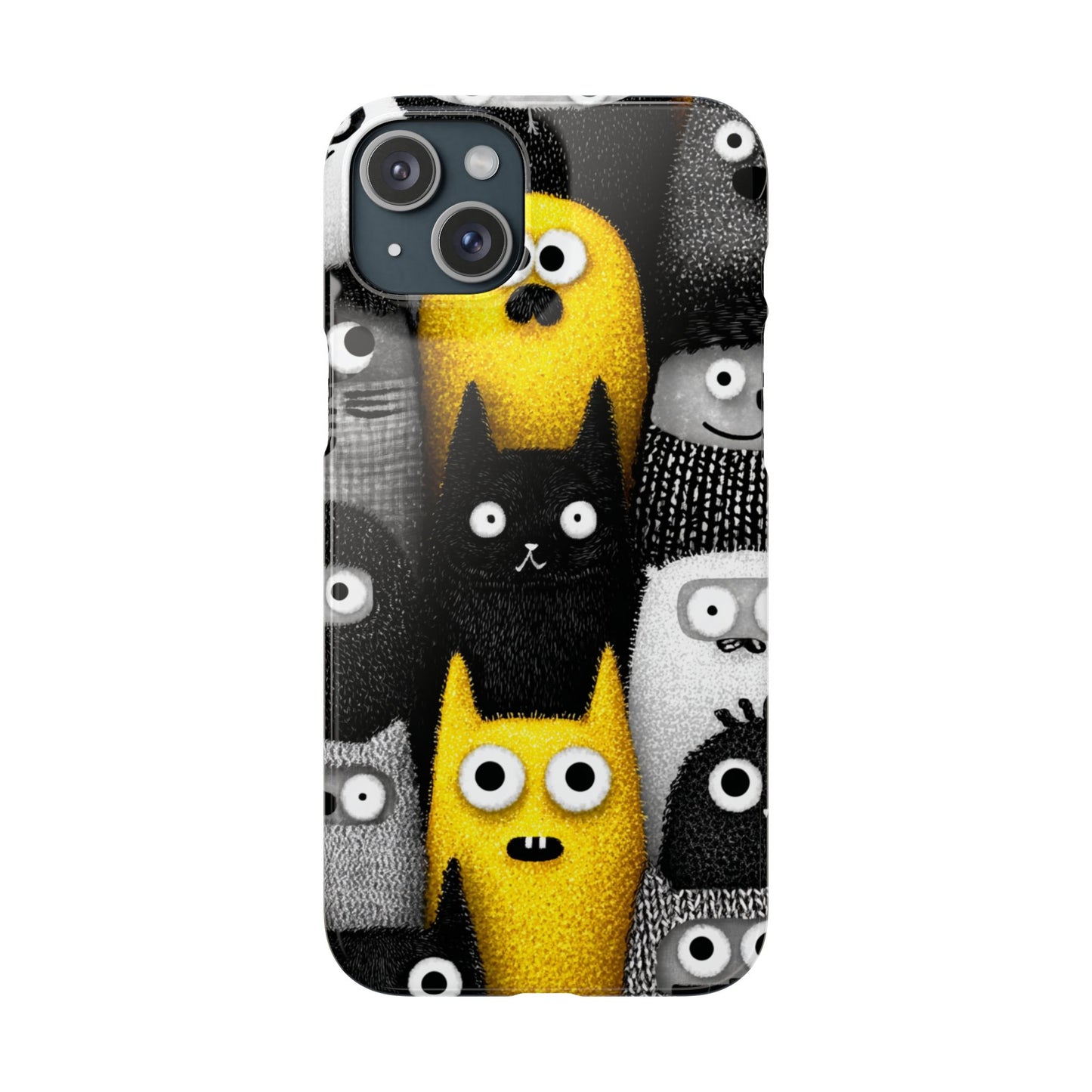 Colorful Character Snap Cases, Cute Phone Cover, Unique Gift for Kids, Fun Accessory, Perfect for Birthdays, Holidays