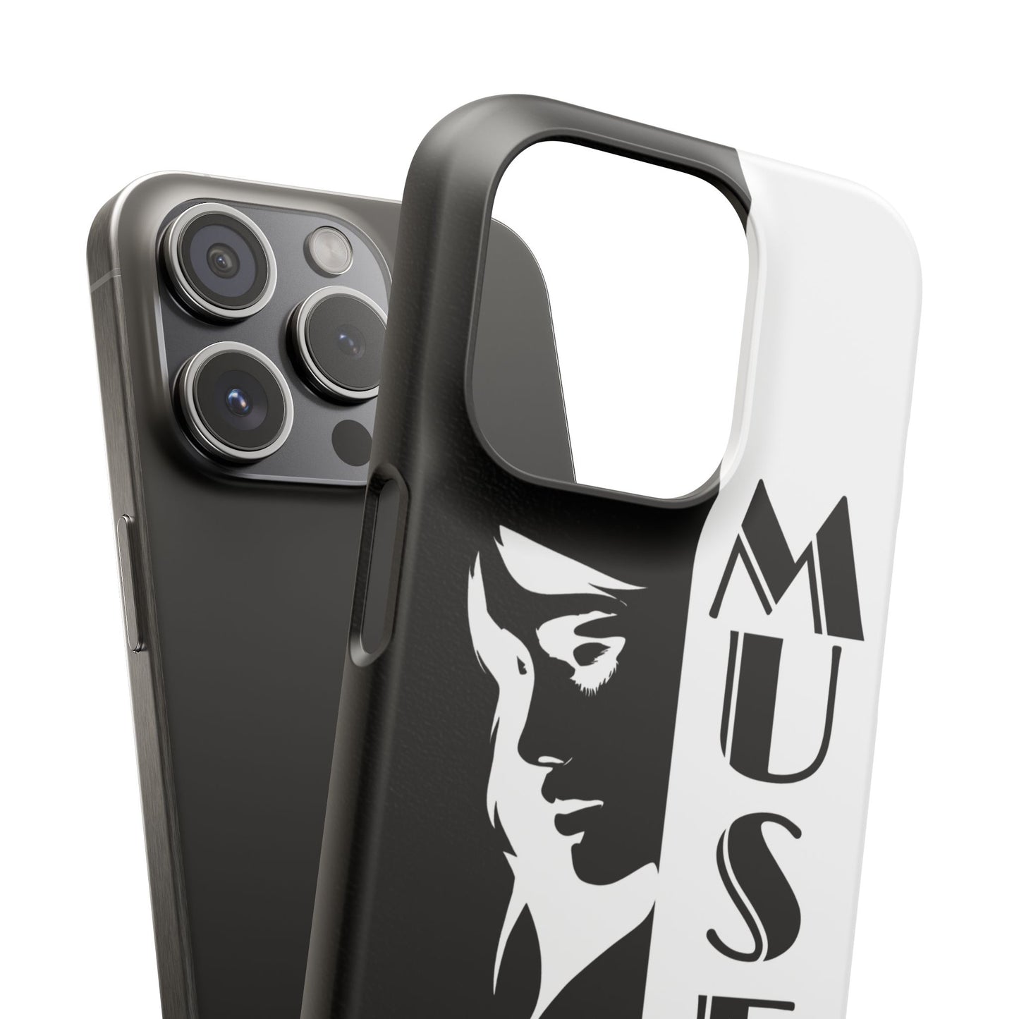 Black And White Bold Muse Snap Case Cover for iPhone and Samsung