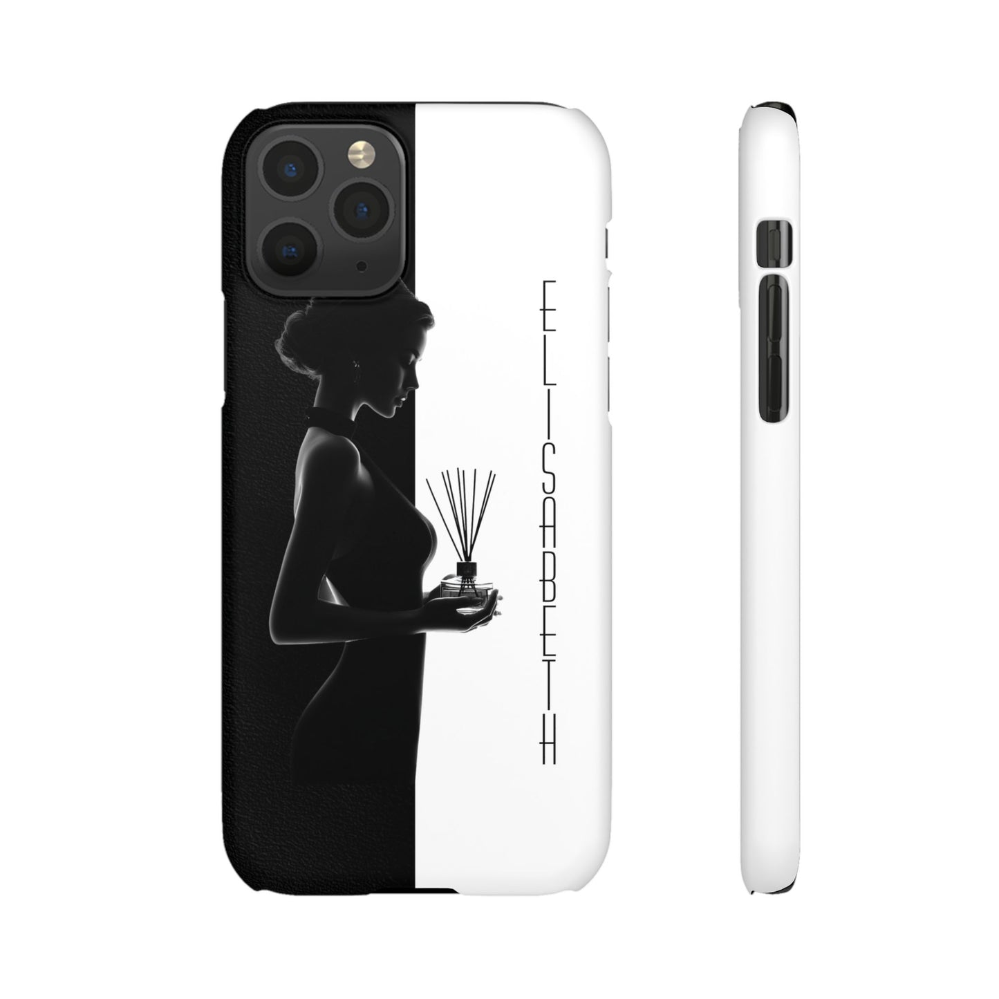 Custom Black and White Snap Case for Women Phone Cover for iPhone and Samsung