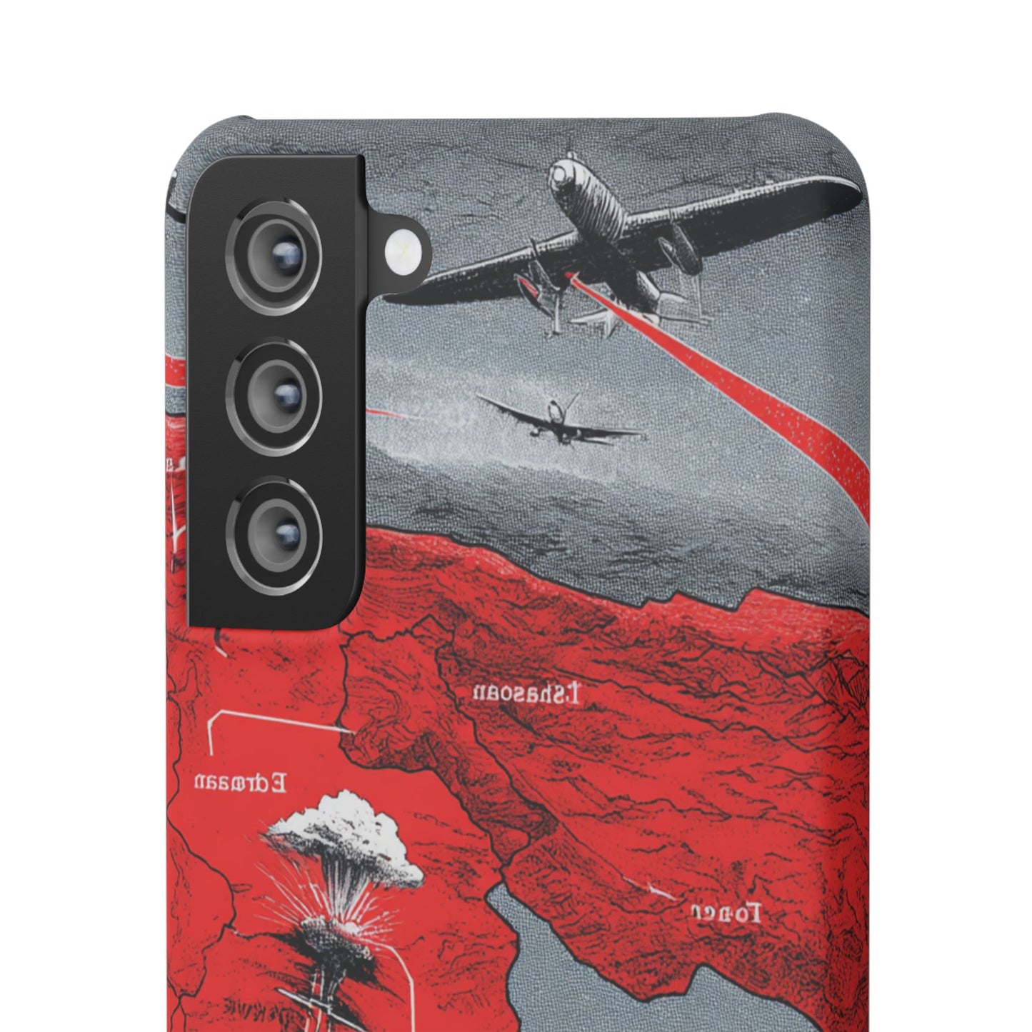 Bold Graphic Snap Case with Dramatic Design, Unique Phone Cover, Artistic Protection for iPhone, Trendy Gadget Gift, Edgy Tech Accessory