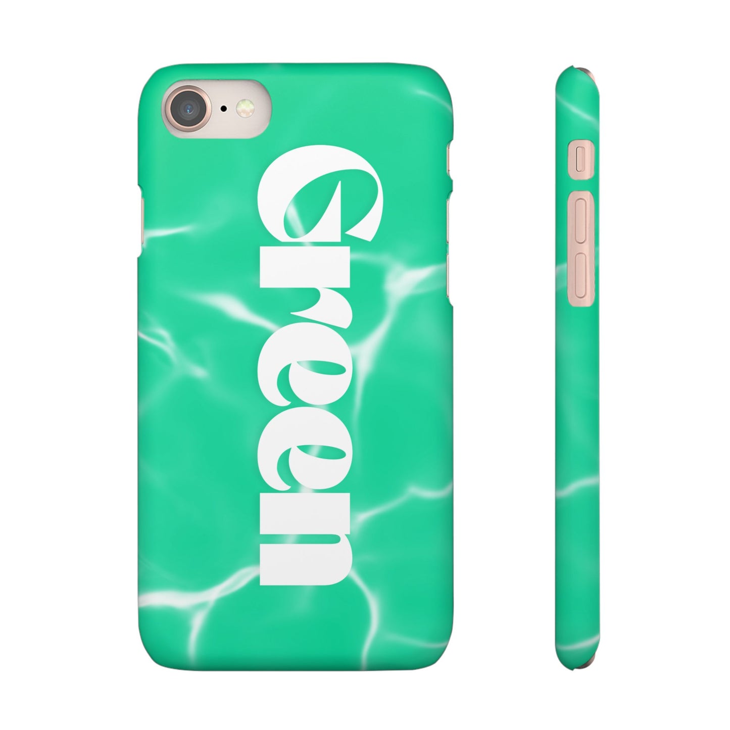 Aqua Pool Vibe Snap Case, Tropical Phone Cover, Summer Accessory, Trendy Gift for Friends, Beach Lover's Essential
