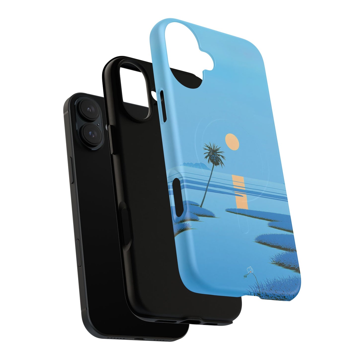 Tough Magnetic Case — Minimal Sunset Palm Phone Cover