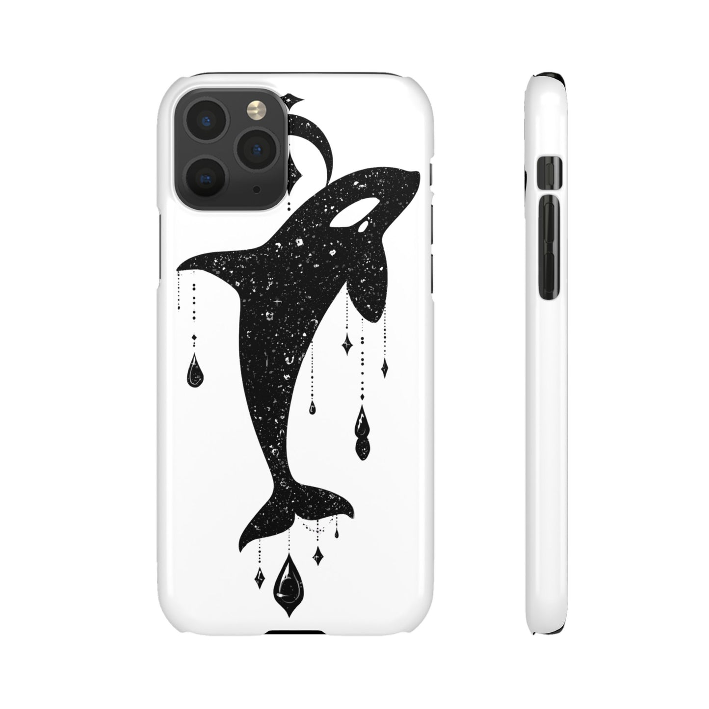 Celestial Orca Snap Case | Phone Cover, Whale Lover Gift, Cosmic Decor, Unique Art, Ocean Vibe