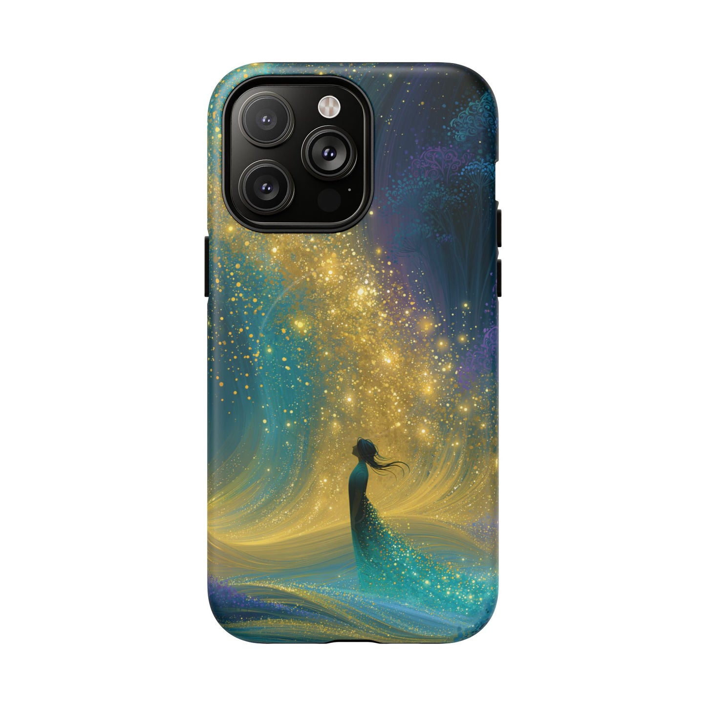 Mystical Nightfall Phone Case — Starry Silhouette Tough Magnetic Case