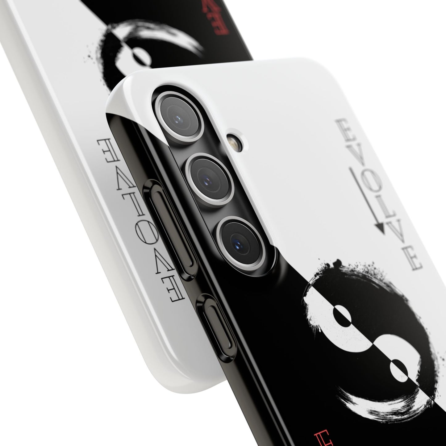 Yin Yang Evolve Black and White Snap Case Cover for iPhone and Samsung