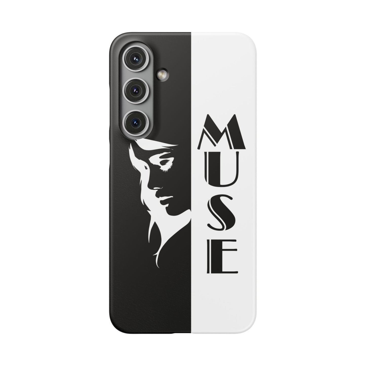 Black And White Bold Muse Snap Case Cover for iPhone and Samsung