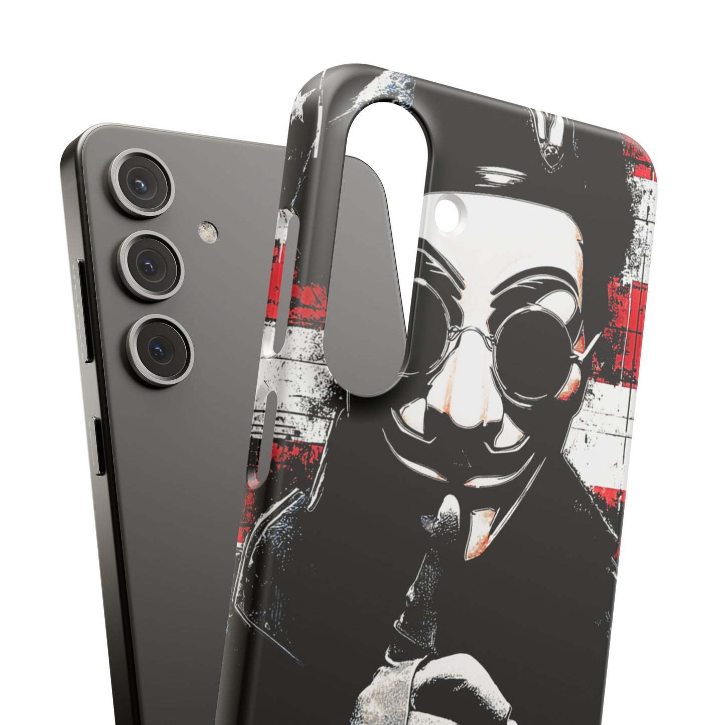 Anonimous & Guy Fawkes Art Snap Case and Protective Phone Cover For iPhone and Samsung