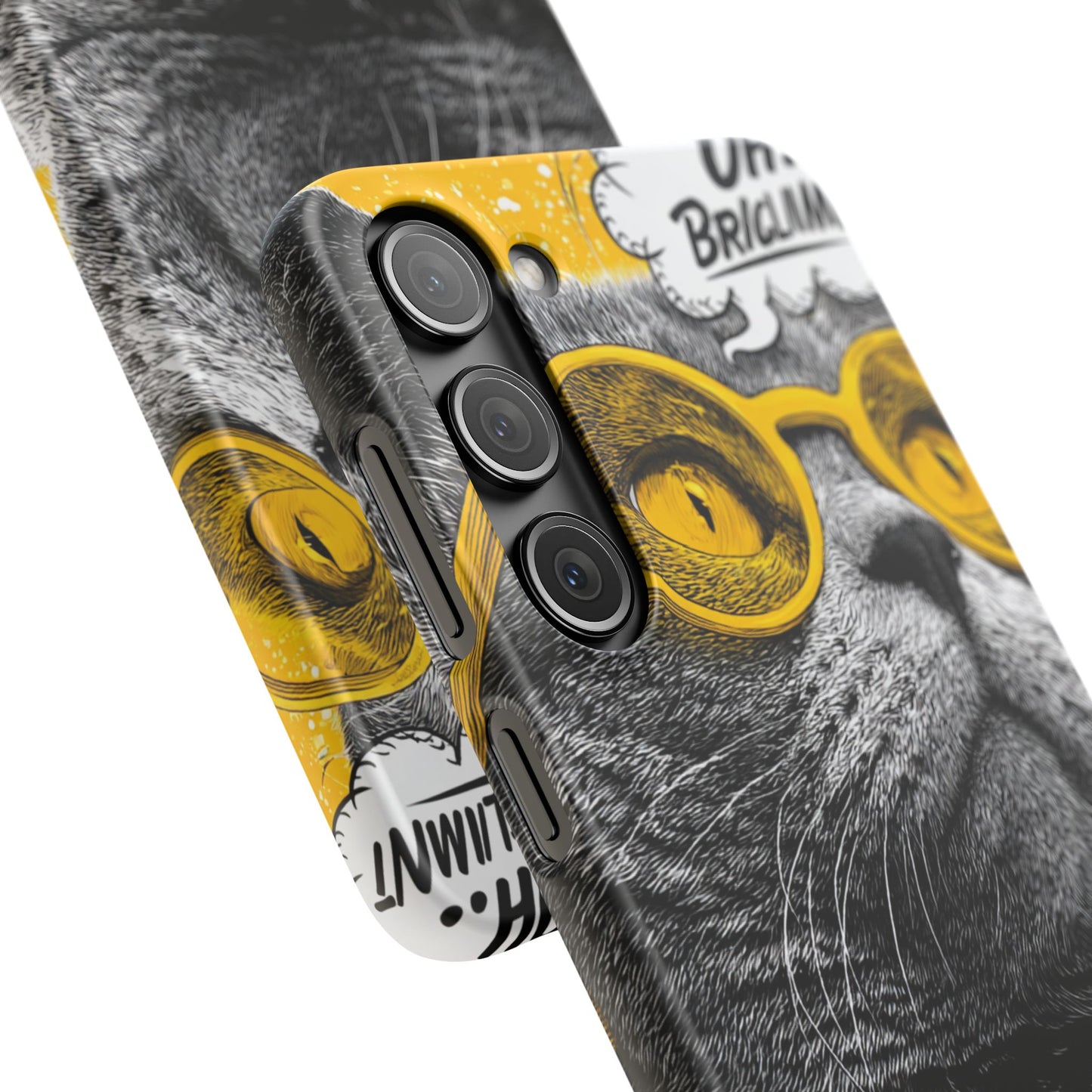 Playful Cat Snap Case - Quirky Phone Cover for Cat Lovers, Gift for Pet Enthusiasts, Funny Accessory for Any Occasion