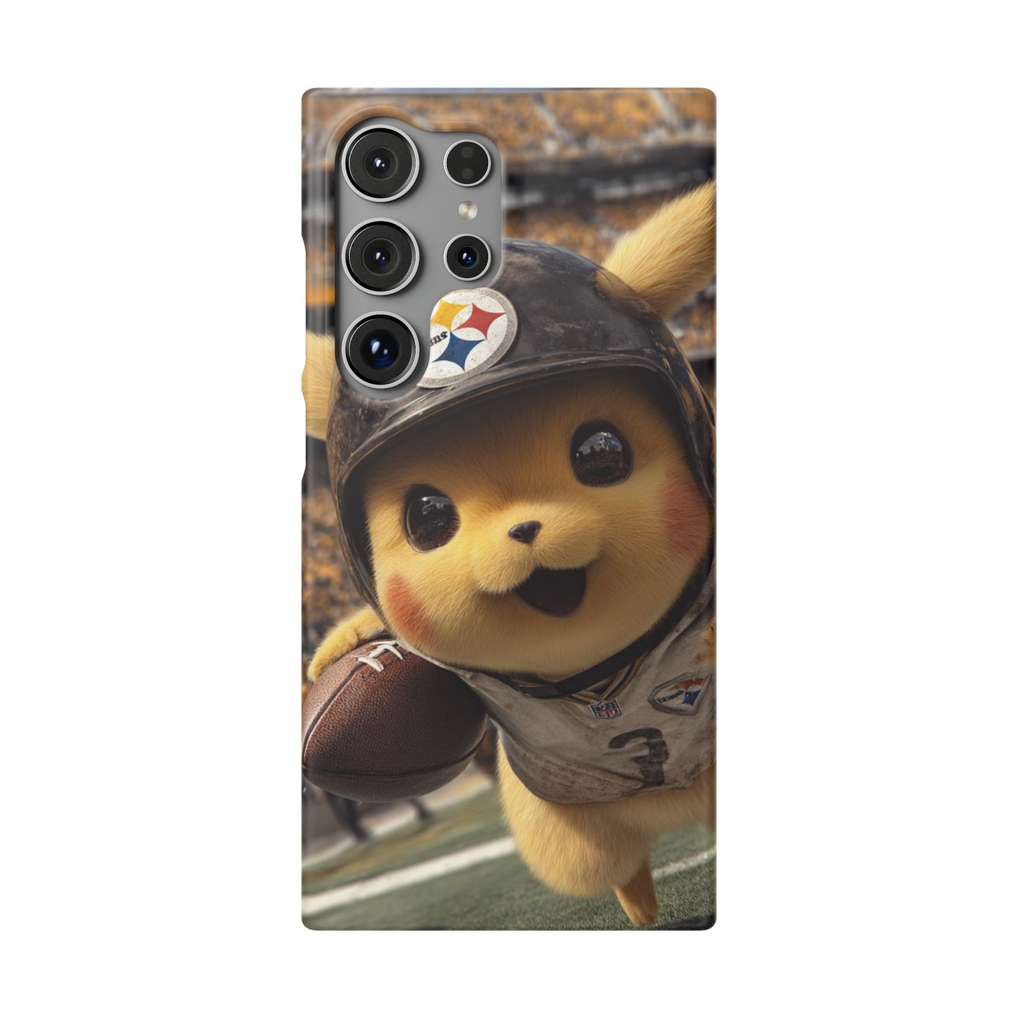 Fun Character Sports Snap Case, Phone Case, Fun Tech Accessory, Cute Gift for Gamers, Football Lovers, Kids.