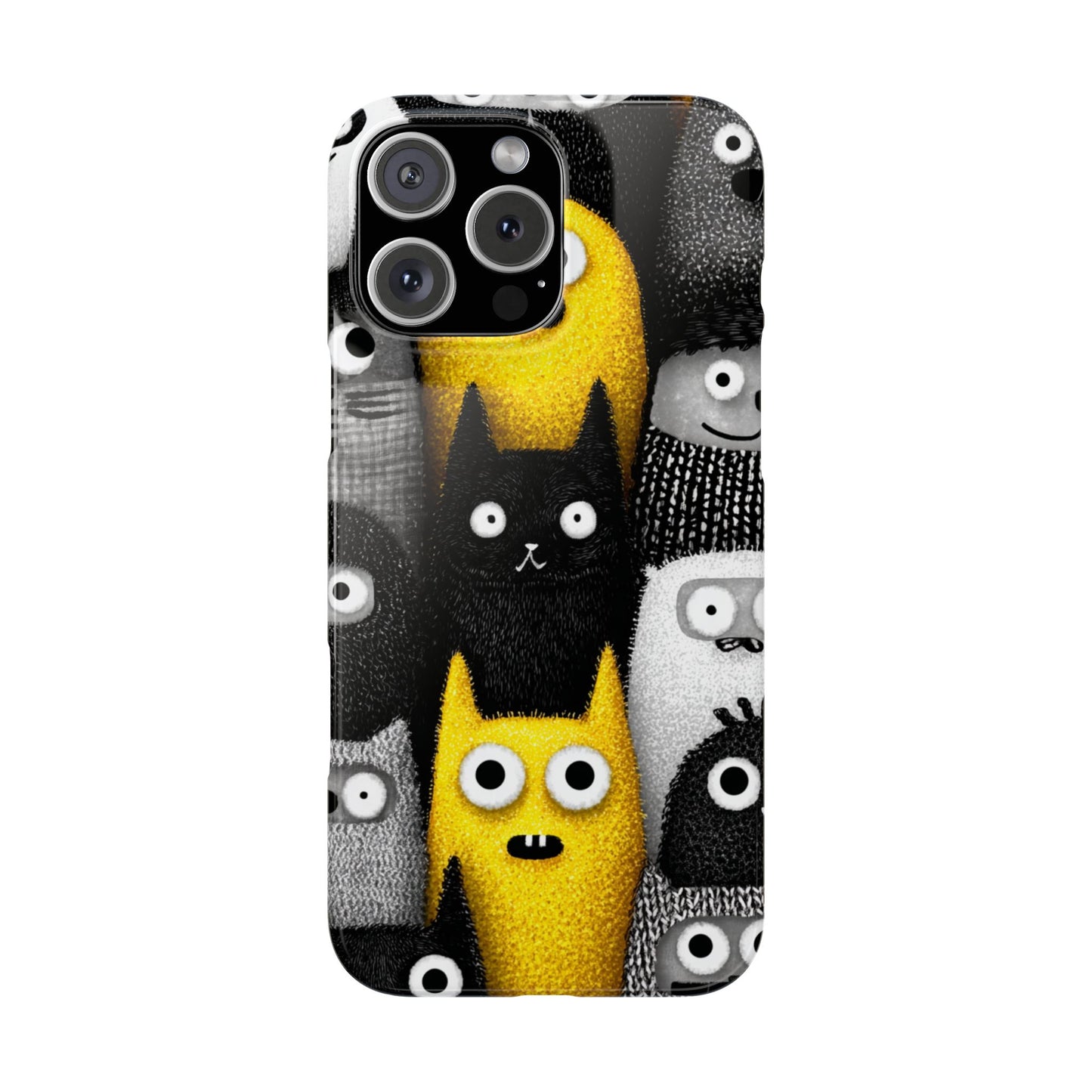 Colorful Character Snap Cases, Cute Phone Cover, Unique Gift for Kids, Fun Accessory, Perfect for Birthdays, Holidays