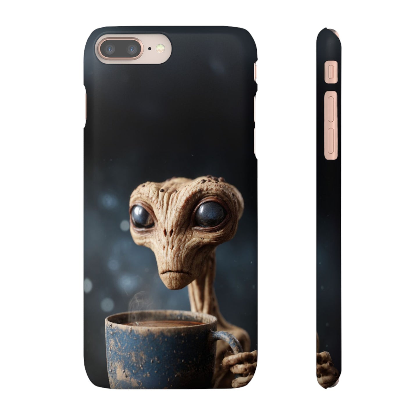 Alien Coffee Snap Case, Unique Phone Cover, Pop Culture Accessory, Gift for Sci-Fi Lovers, Customizable Phone Case