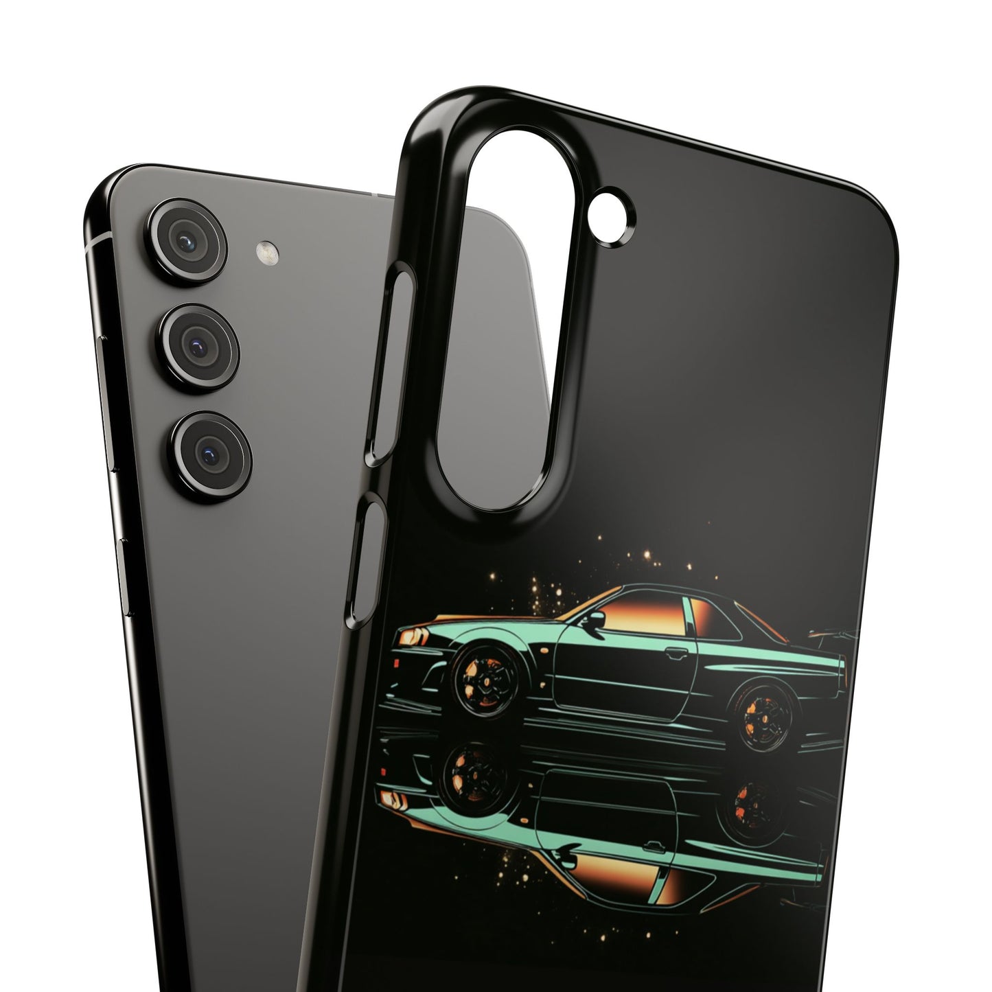 Green Skyleine R34 GTR Art Snap Case and Protective Phone Cover For iPhone and Samsung