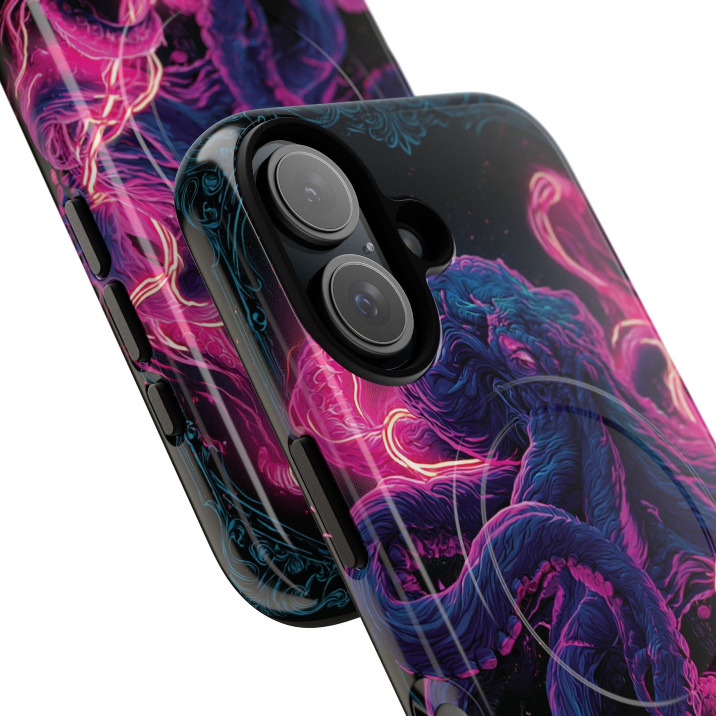 Neon Octopus Phone Case — Tough Magnetic Protective Cover