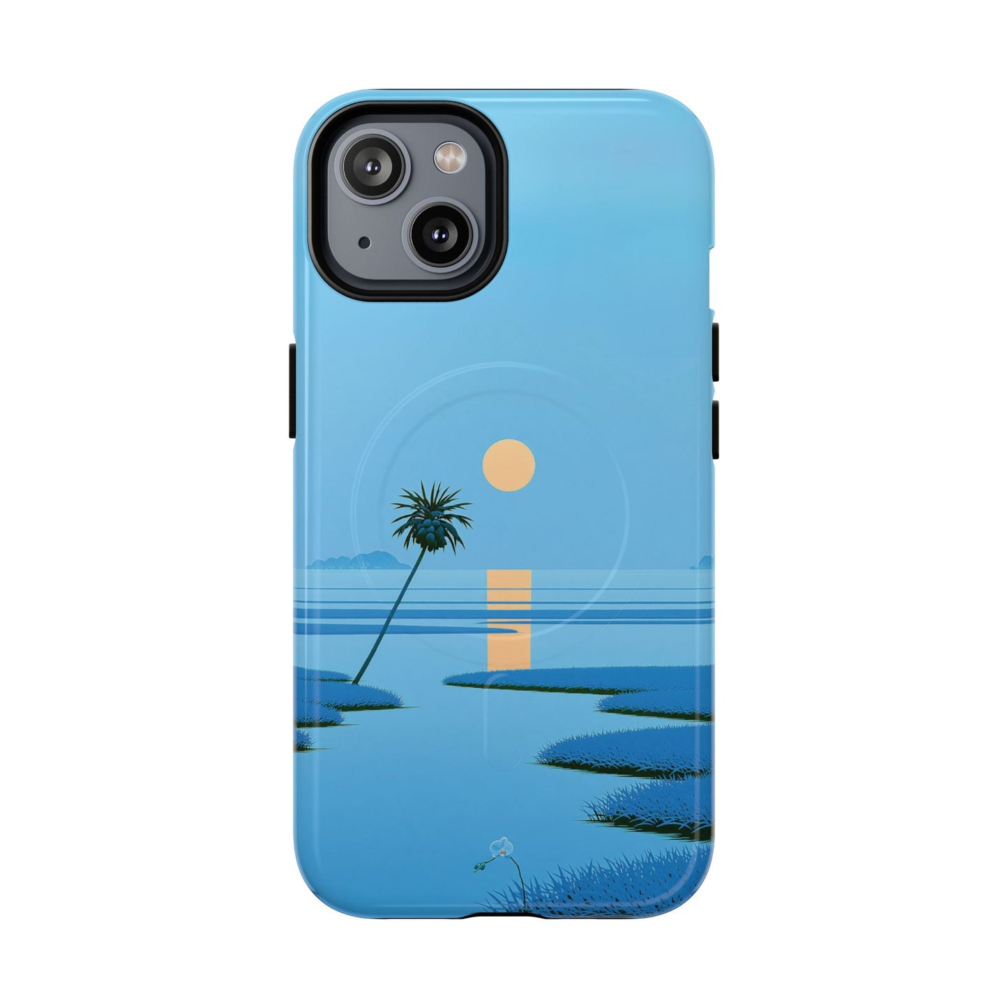 Tough Magnetic Case — Minimal Sunset Palm Phone Cover