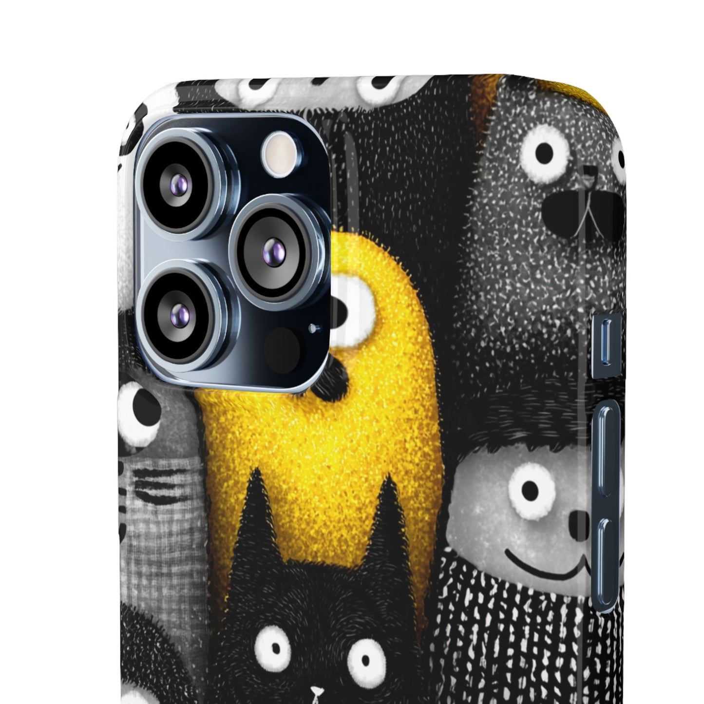 Colorful Character Snap Cases, Cute Phone Cover, Unique Gift for Kids, Fun Accessory, Perfect for Birthdays, Holidays