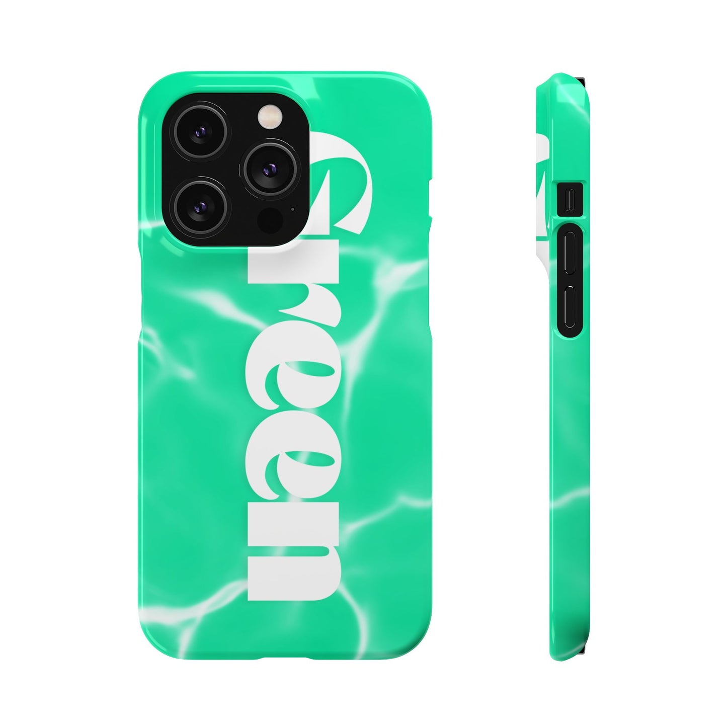 Aqua Pool Vibe Snap Case, Tropical Phone Cover, Summer Accessory, Trendy Gift for Friends, Beach Lover's Essential