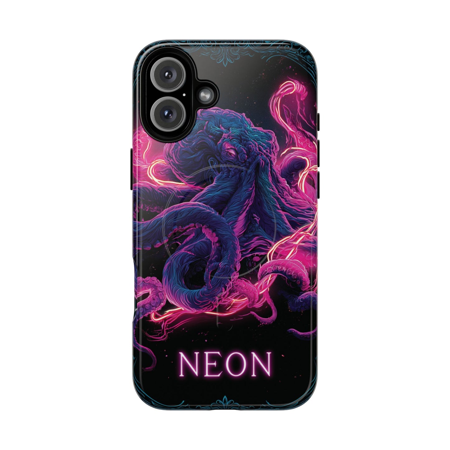 Neon Octopus Phone Case — Tough Magnetic Protective Cover