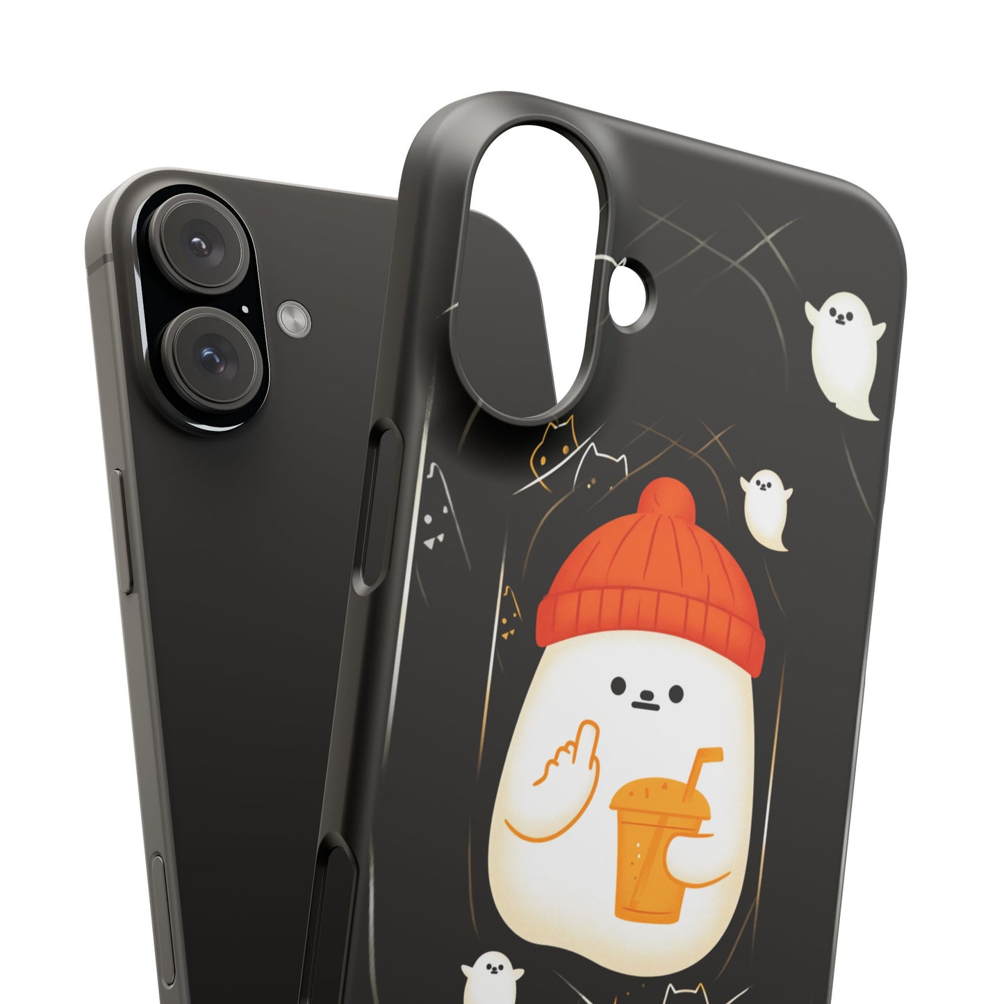 Spook You Halloween Ghost Snap Case Kawaii Protective Phone Cover for iPhone and Samsung