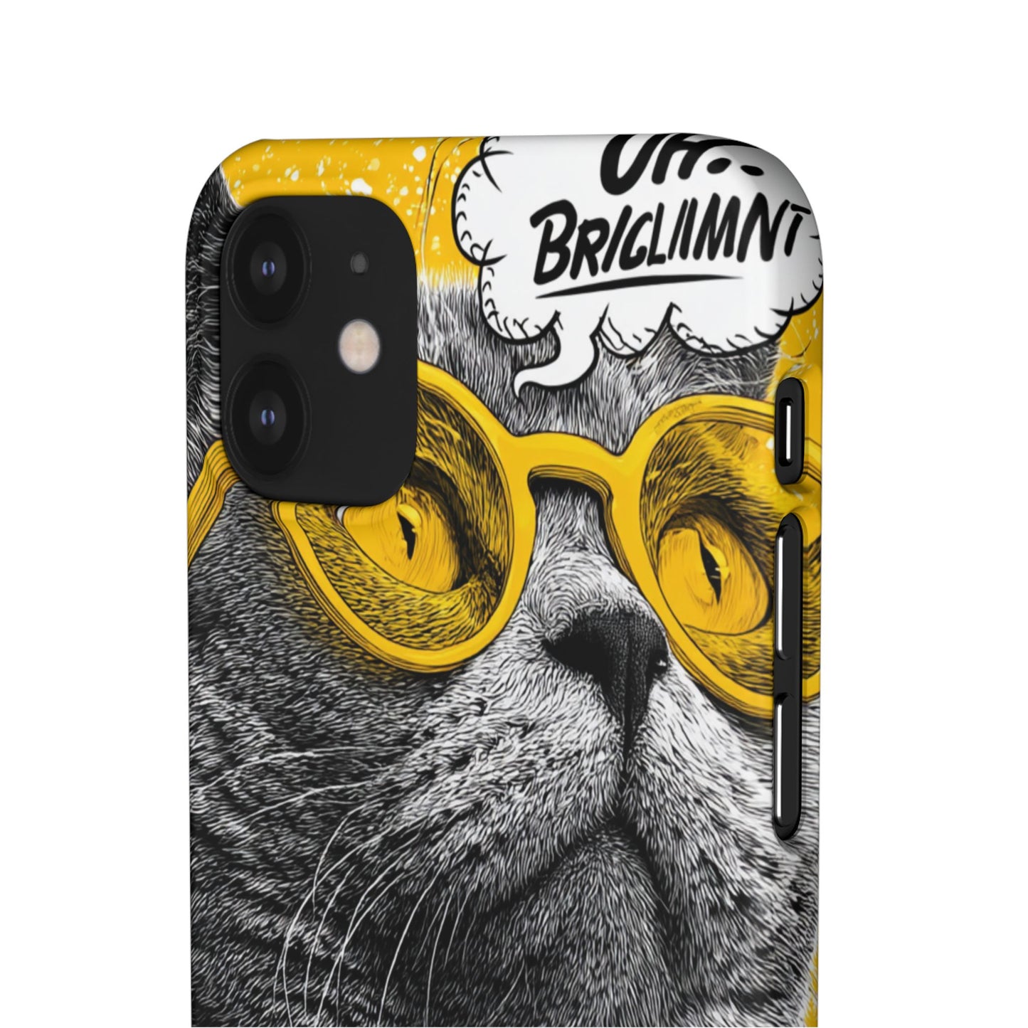 Playful Cat Snap Case - Quirky Phone Cover for Cat Lovers, Gift for Pet Enthusiasts, Funny Accessory for Any Occasion