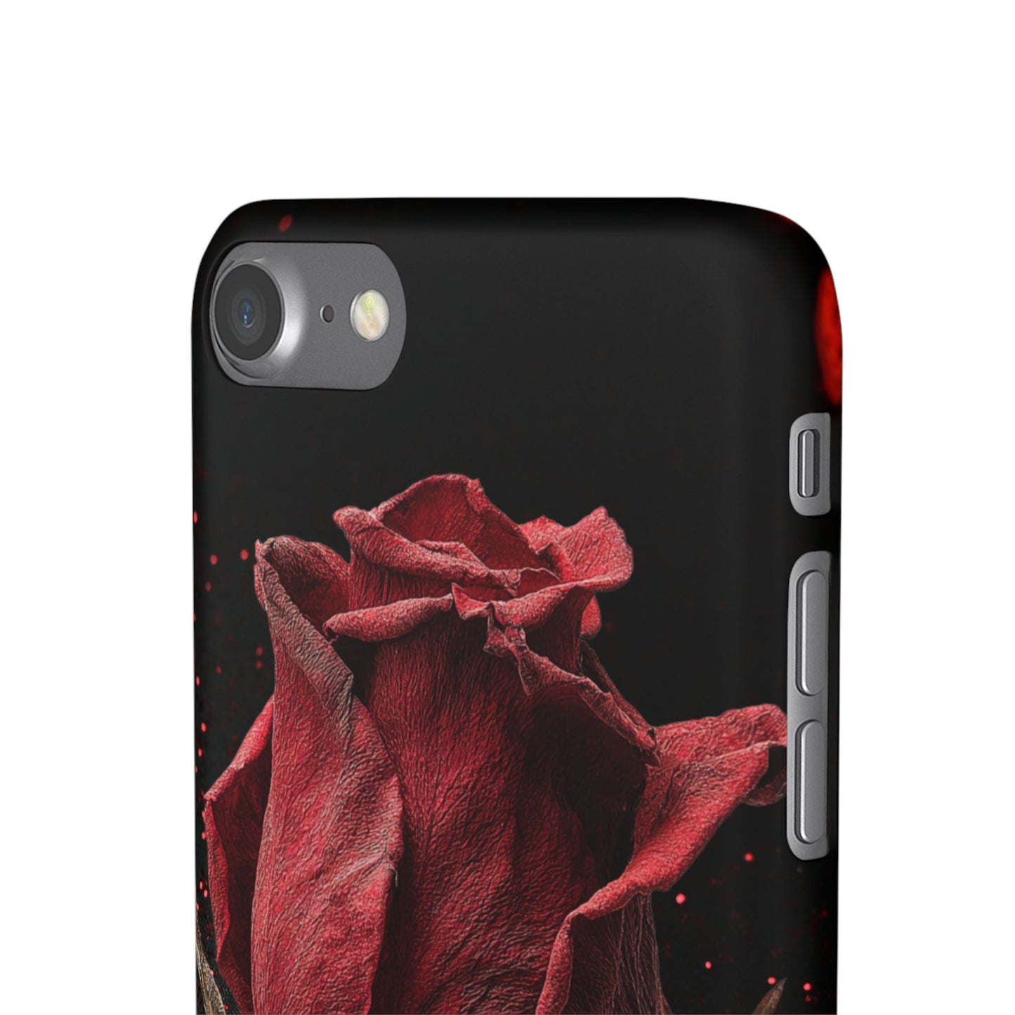 Romantic Rose Snap Case, Floral Phone Cover, Valentines Day Gift, Trendy Mobile Accessory, Heart Design Case, Elegant Phone Protector