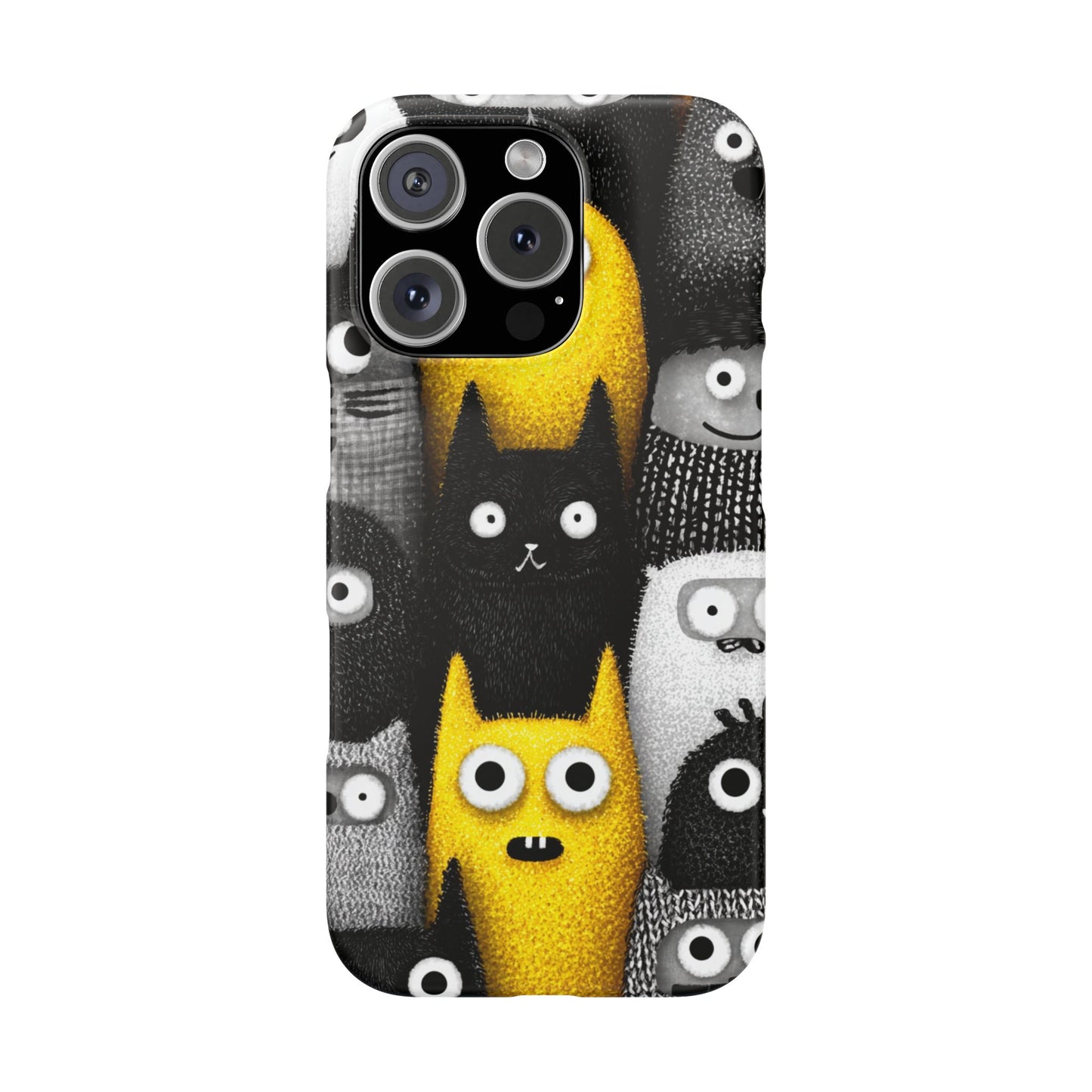 Colorful Character Snap Cases, Cute Phone Cover, Unique Gift for Kids, Fun Accessory, Perfect for Birthdays, Holidays