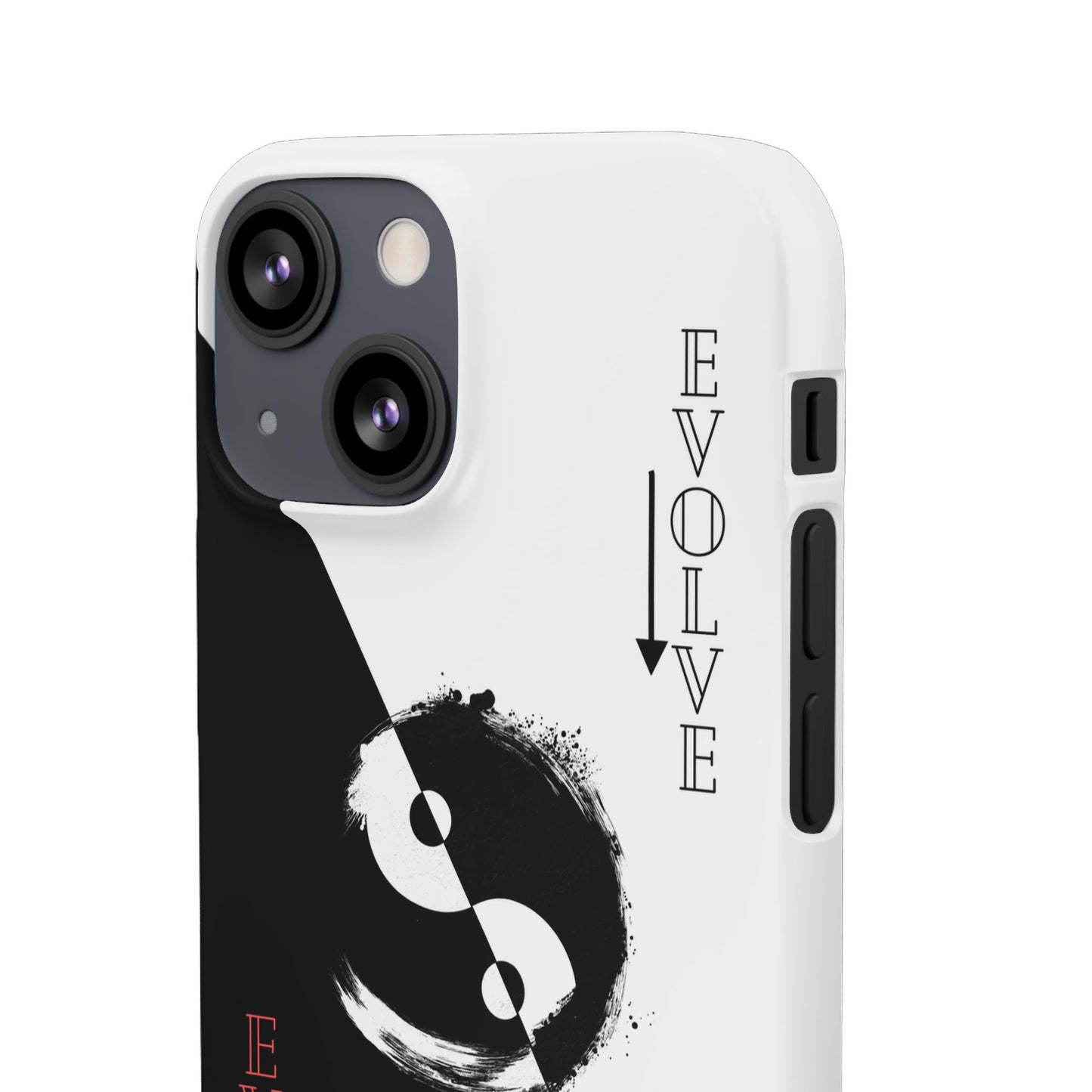 Yin Yang Evolve Black and White Snap Case Cover for iPhone and Samsung