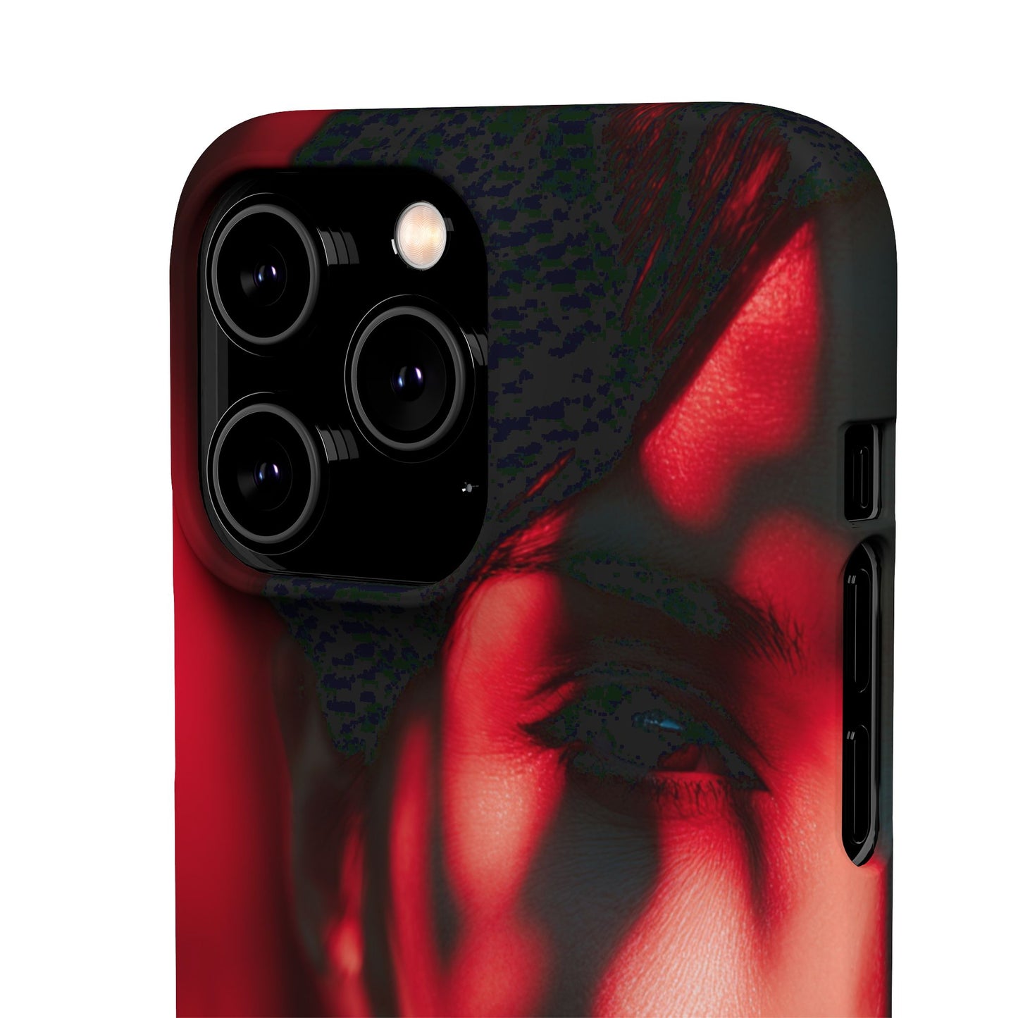 Stylish Snap Cases for Phone, Artistic Phone Cover, Unique Gifts, Red Aesthetic Case, Trendy Accessory, Vibrant Protection