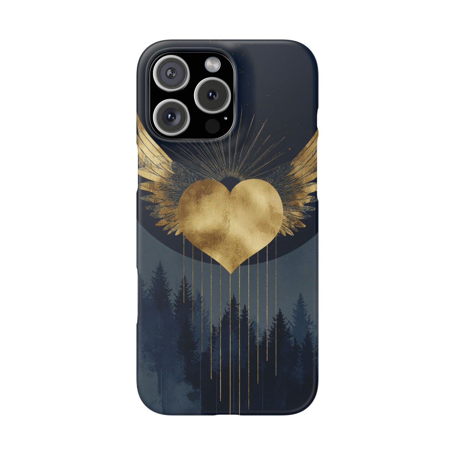Heart Wing Snap Case, Elegant Phone Cover, Unique Gift, Artistic Accessory, Protective Case for Love and Romance