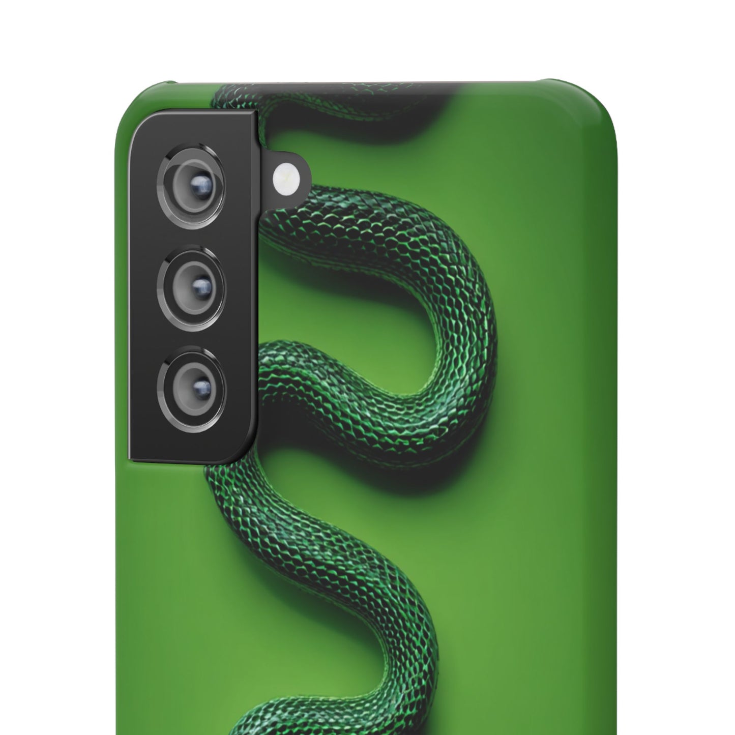 Green Snake Snap Case for iPhone, Stylish Phone Cover, Unique Gift, Trendy Accessory, Birthday, Nature Lover's Phone Case