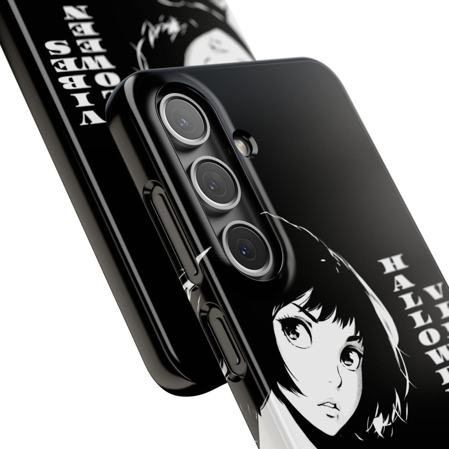 Halloween Vibes Snap Case Black and White Protective Phone Cover for iPhone and Samsung