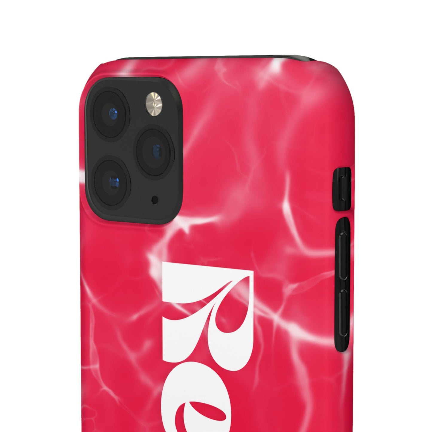 Vibrant Red Snap Case for iPhone, Trendy Phone Cover, Gift for Her, Summer Accessory, Stylish Tech Protection