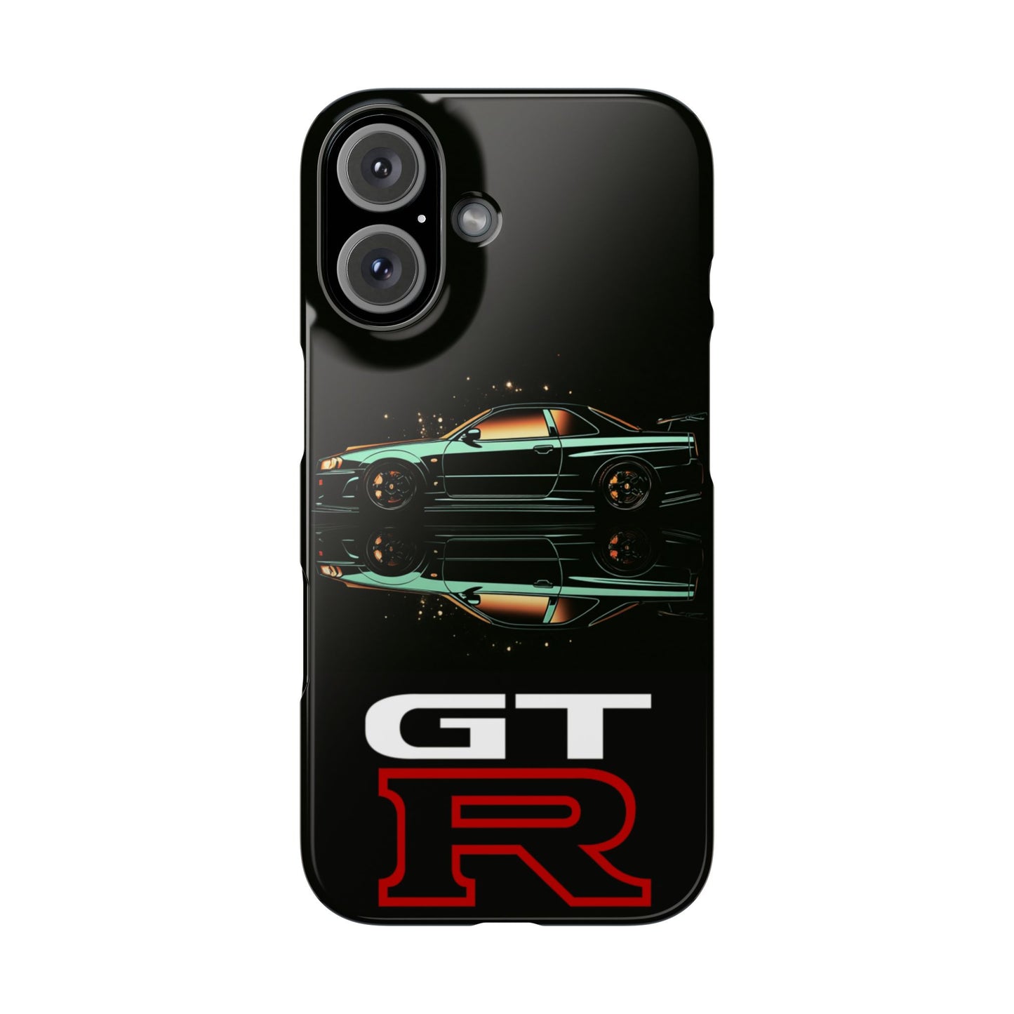 Green Skyleine R34 GTR Art Snap Case and Protective Phone Cover For iPhone and Samsung