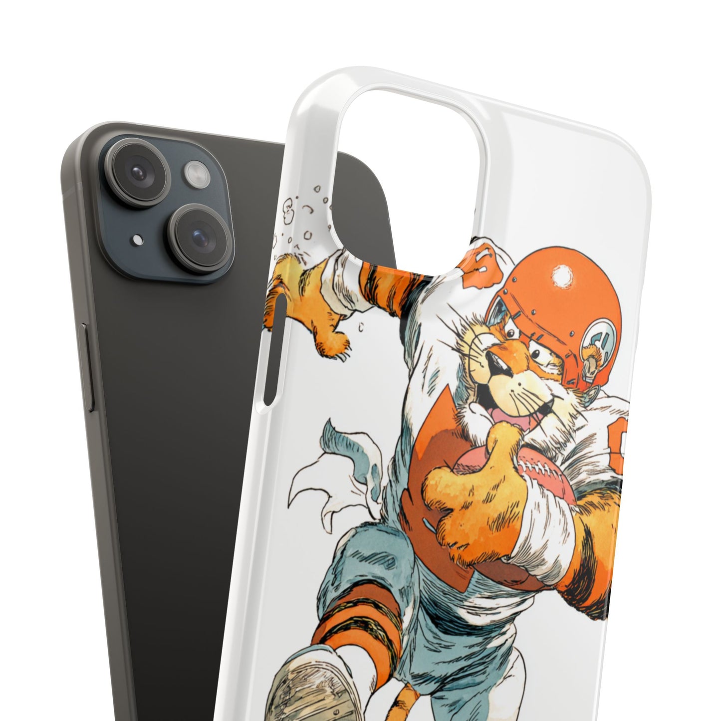 Cincinnati Bengals Snap Cases, Football Fans Phone Case, Tiger Cartoon Art Design, Football Lover Gift, Protective Phone Cover