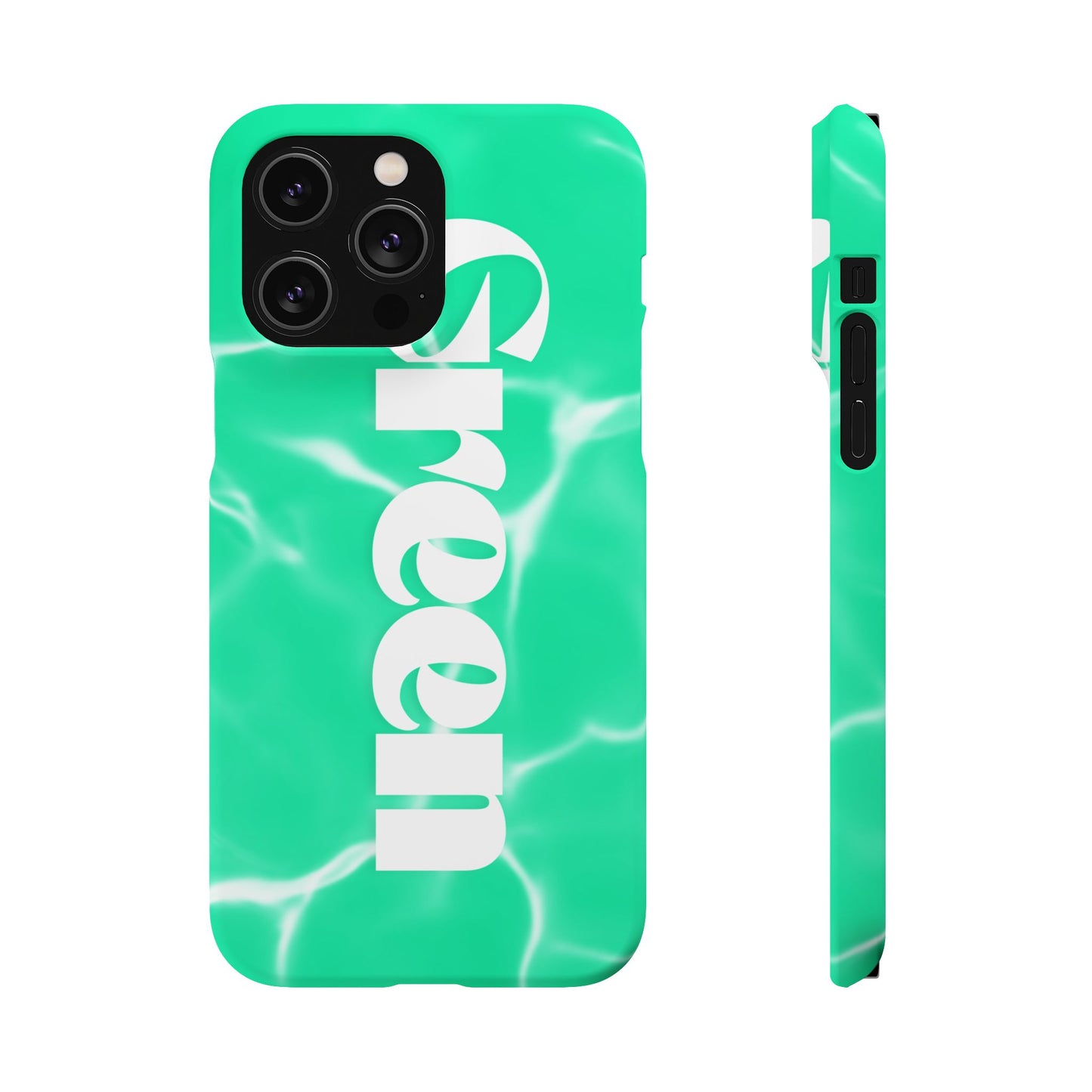 Aqua Pool Vibe Snap Case, Tropical Phone Cover, Summer Accessory, Trendy Gift for Friends, Beach Lover's Essential